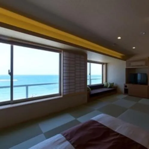 Bed in Kaike Grand Hotel Tensui