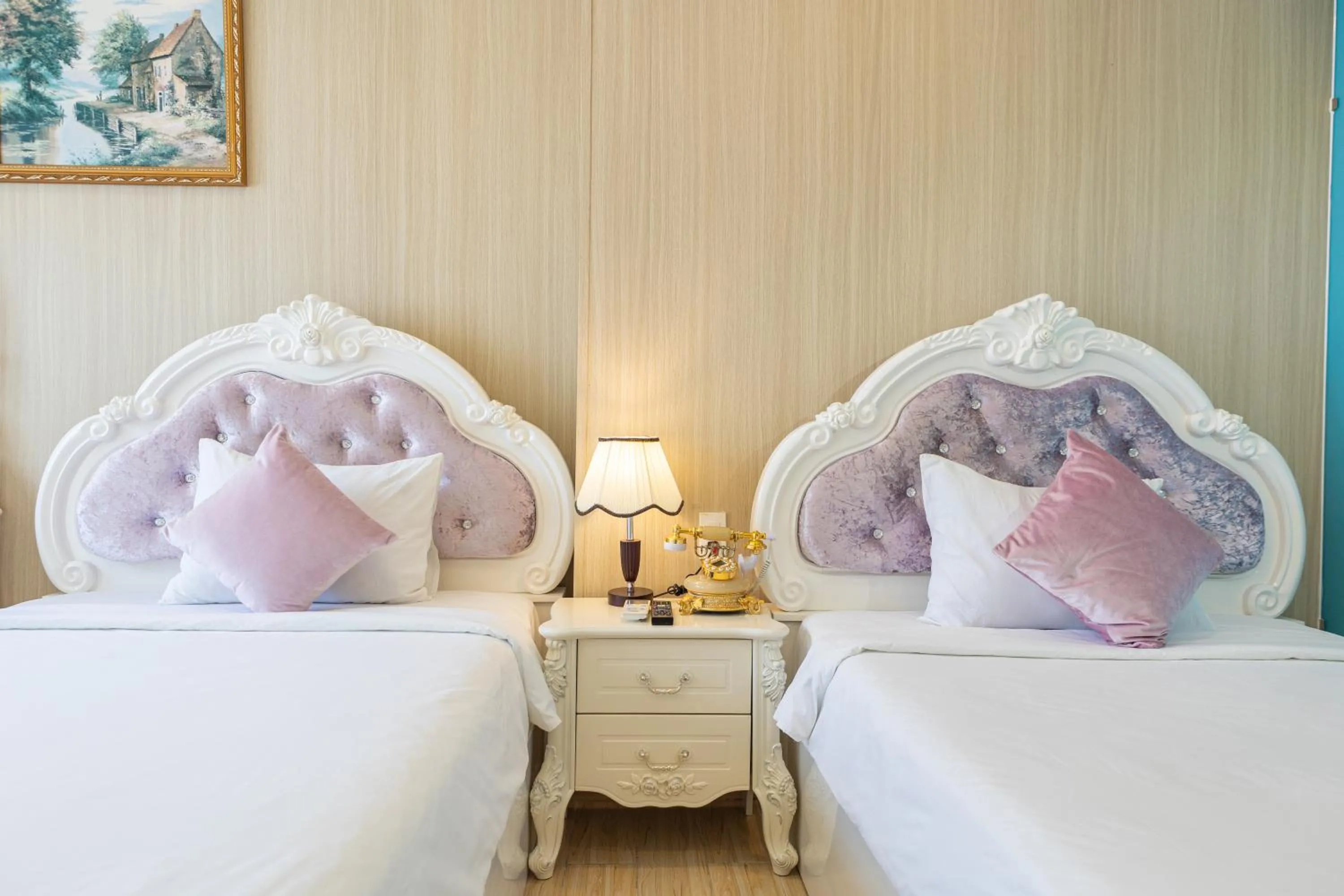 Bed in Happy Star Hotel Nha Trang