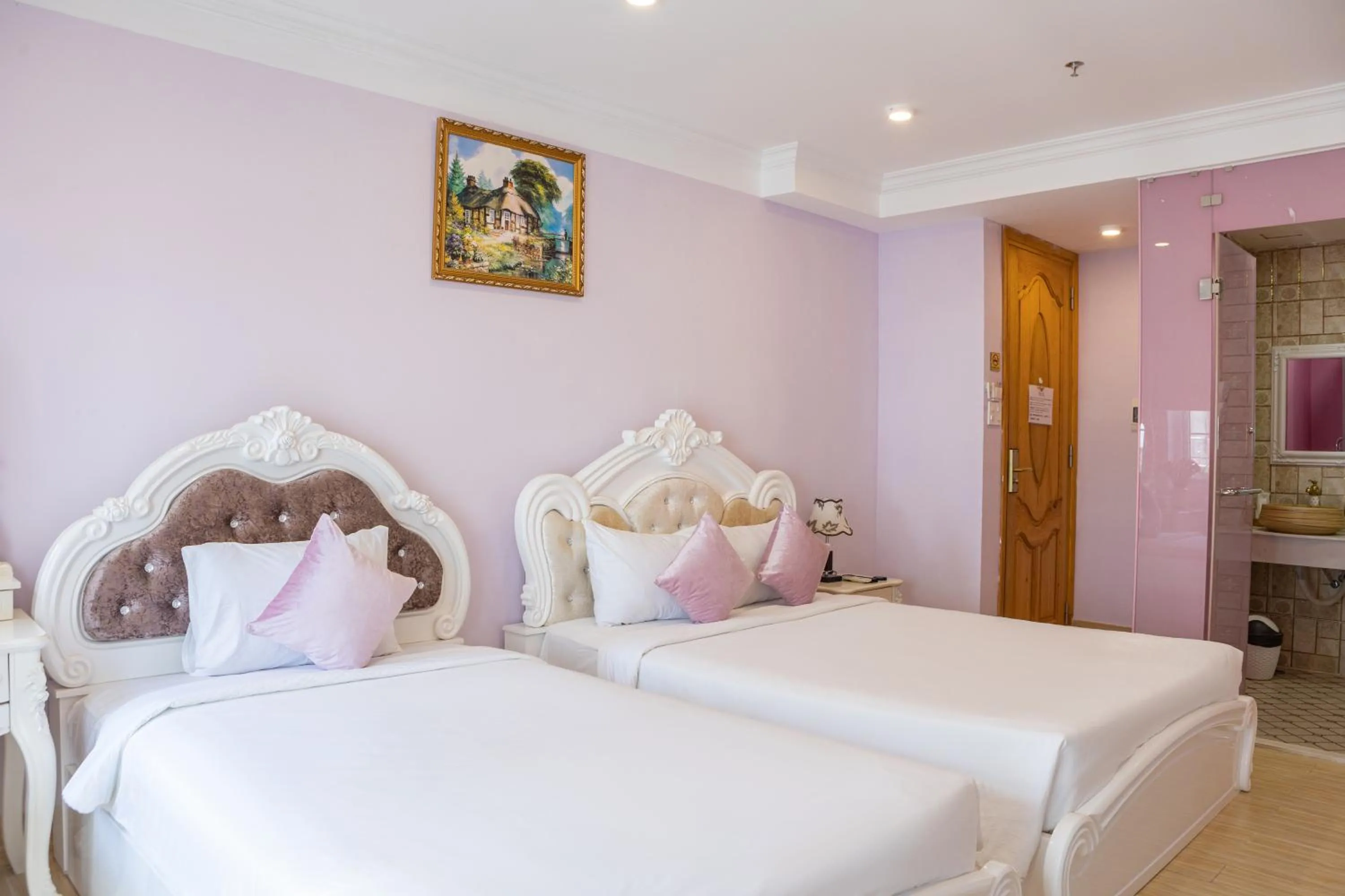 Bed in Happy Star Hotel Nha Trang