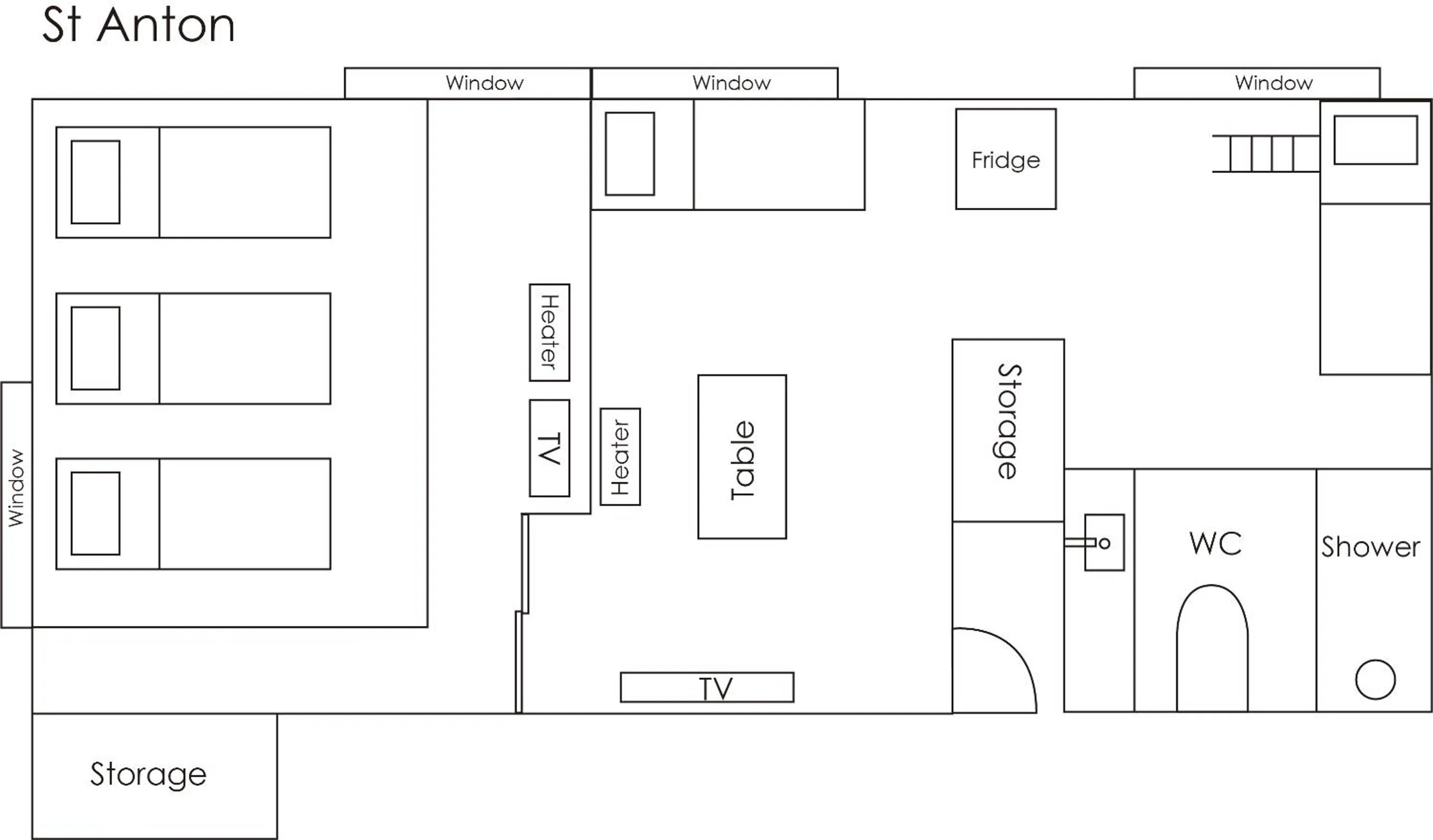 Photo of the whole room in Shirakaba