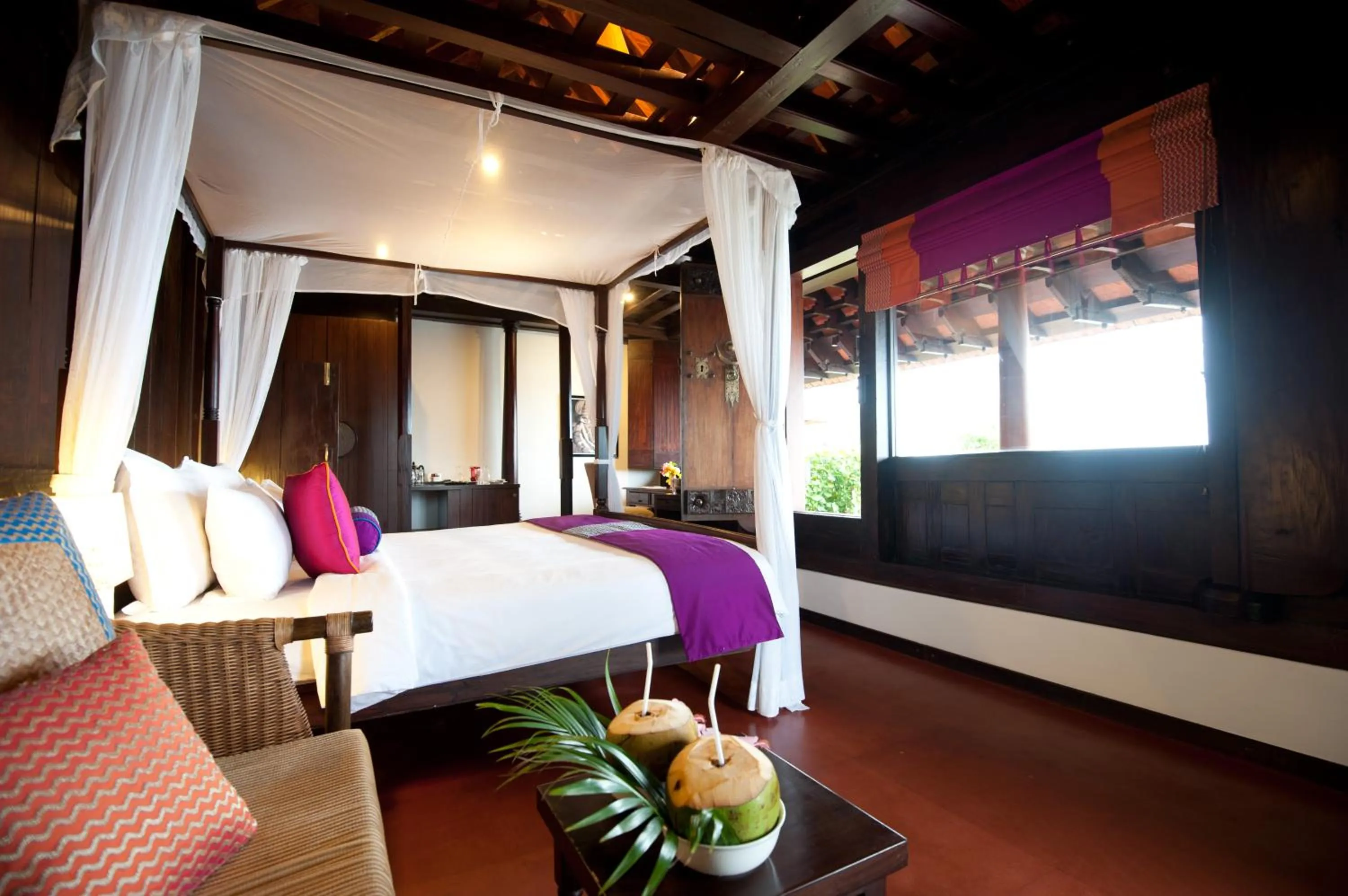 Photo of the whole room, Bed in Niraamaya Wellness Retreats, Surya Samudra, Kovalam