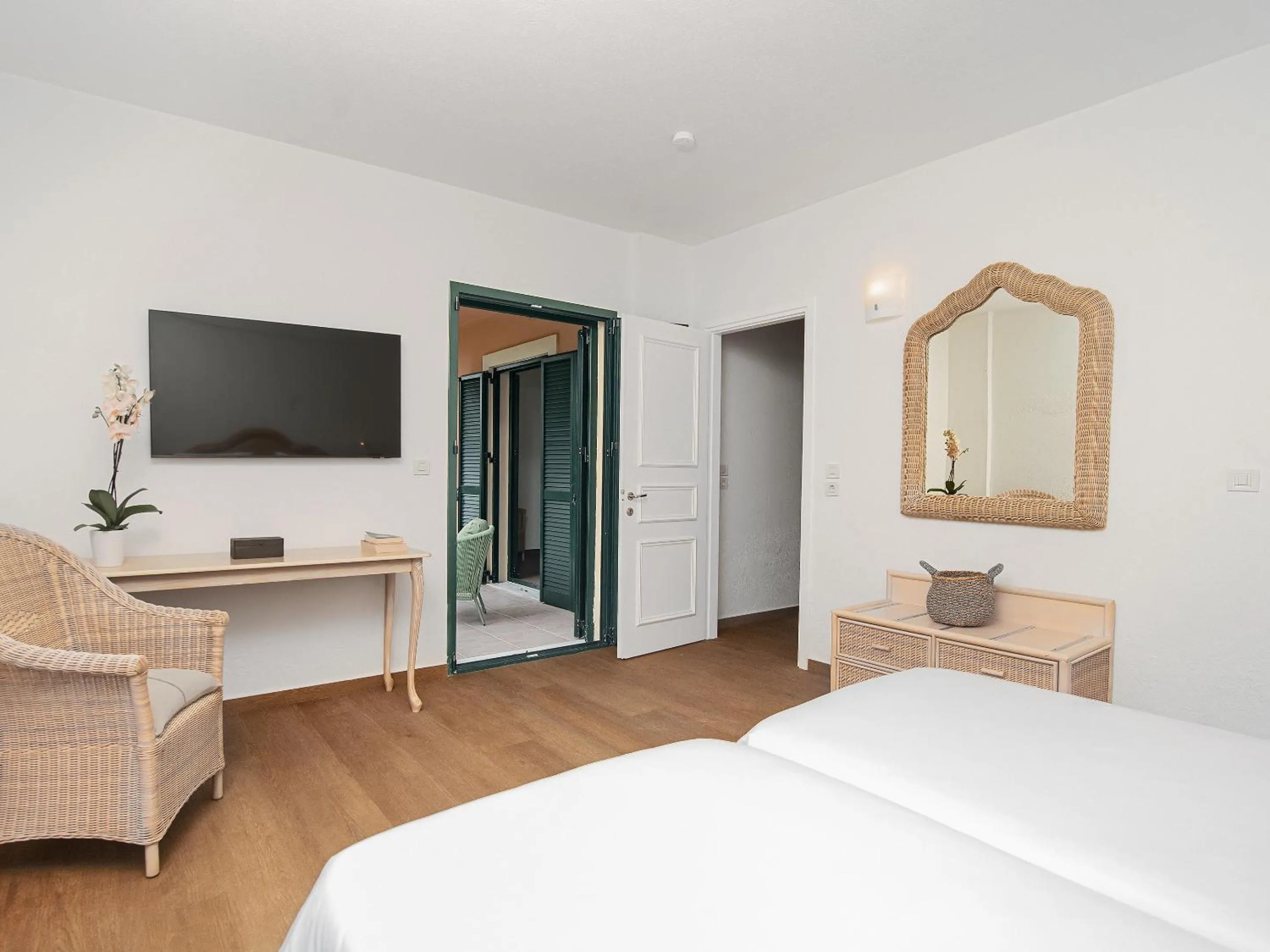 Bedroom, Bed in Grecotel LUXME Costa Botanica