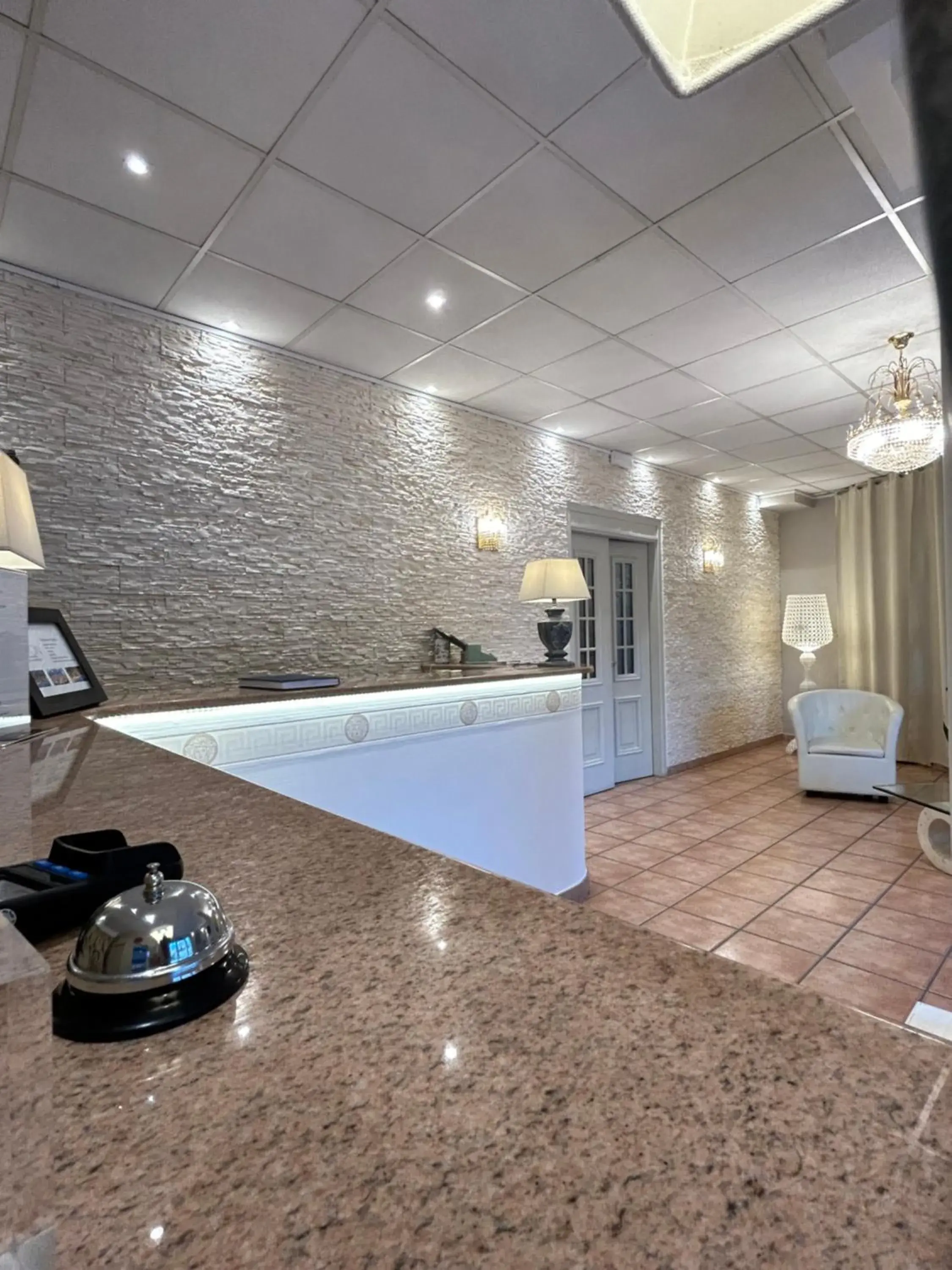 Lobby or reception in Hotel Palladium Lobby or reception in Hotel Palladium