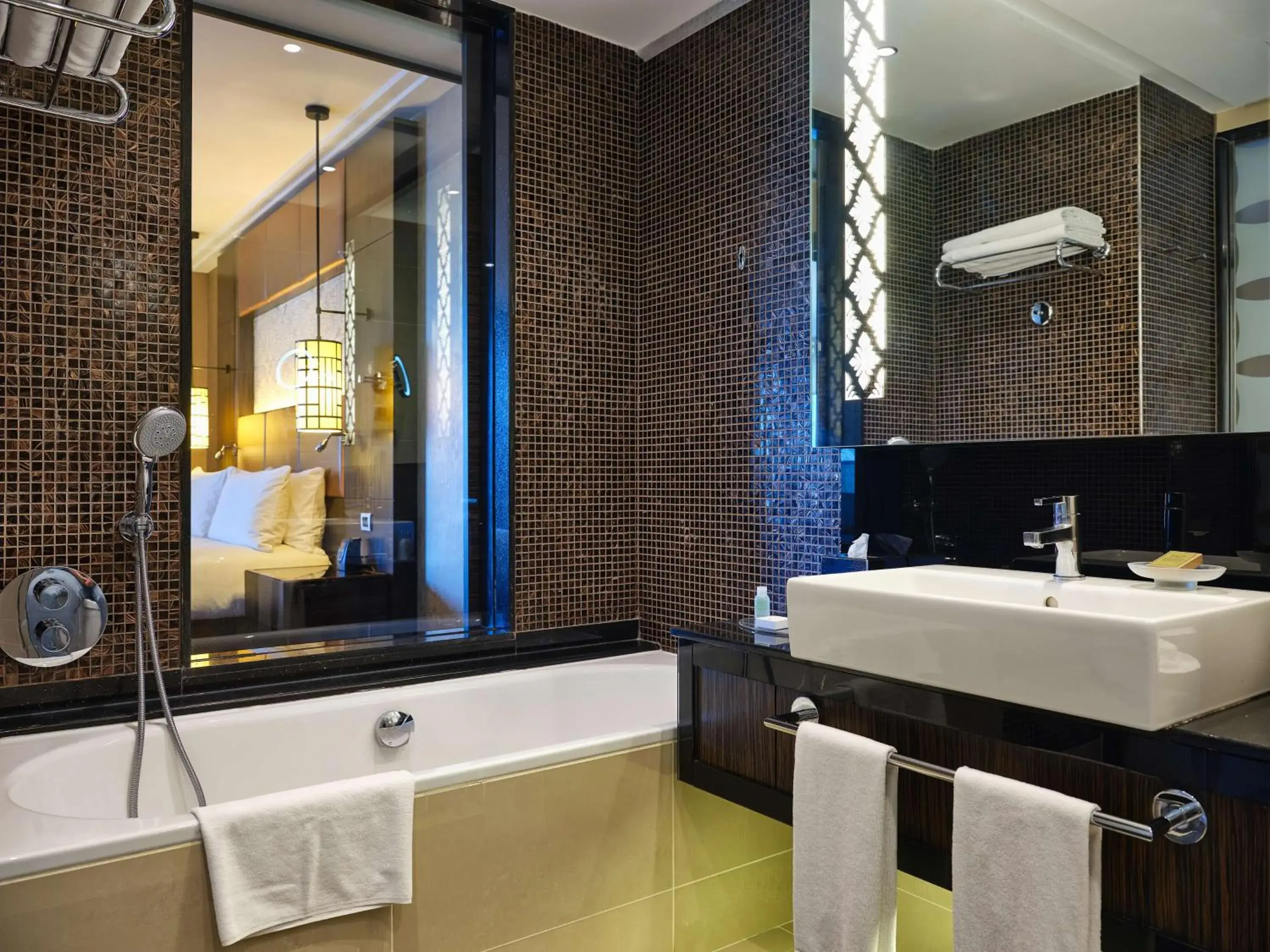 Bathroom in Hilton Baku Bathroom in Hilton Baku