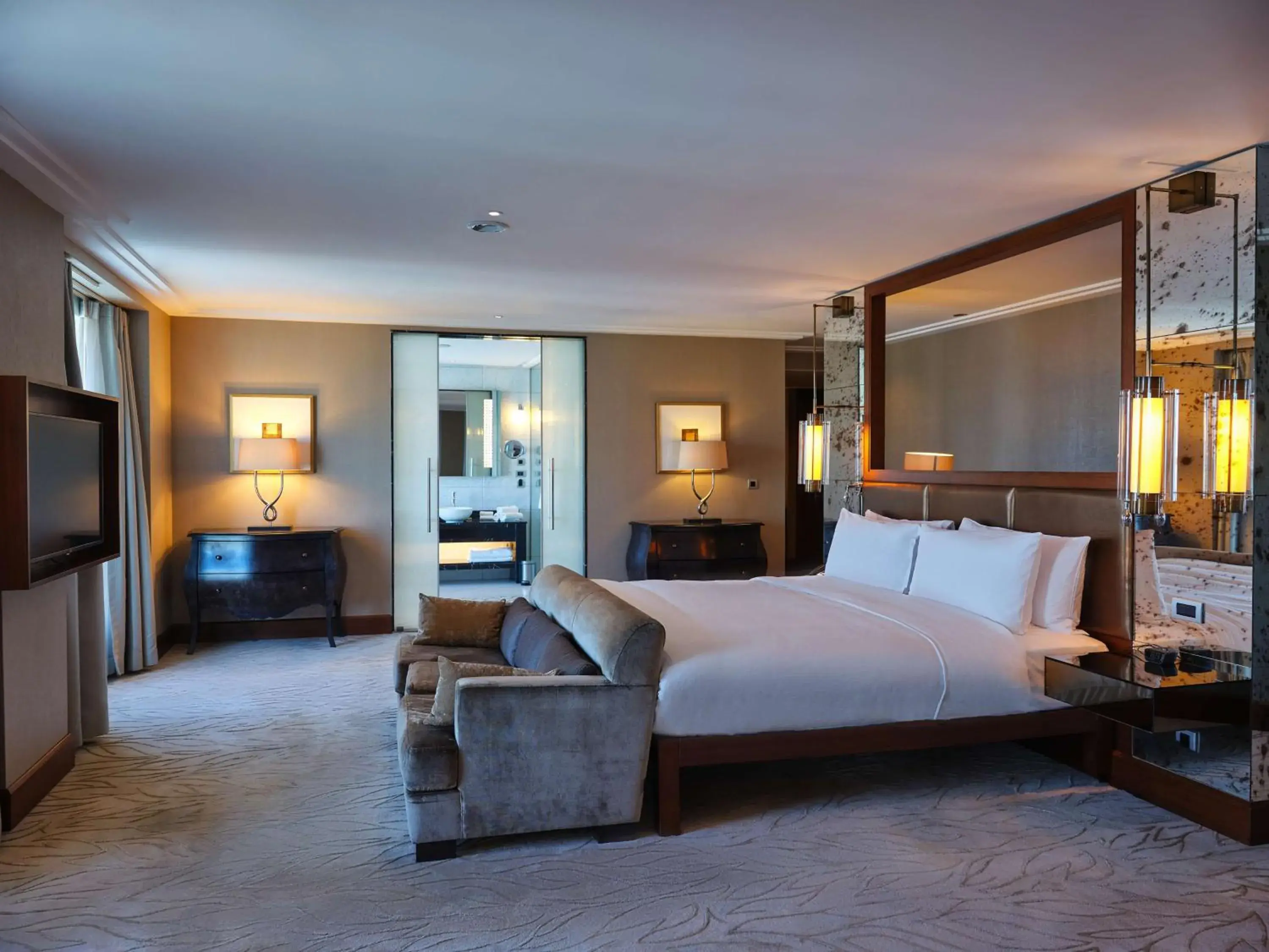 Living room, Bed in Hilton Baku Living room, Bed in Hilton Baku