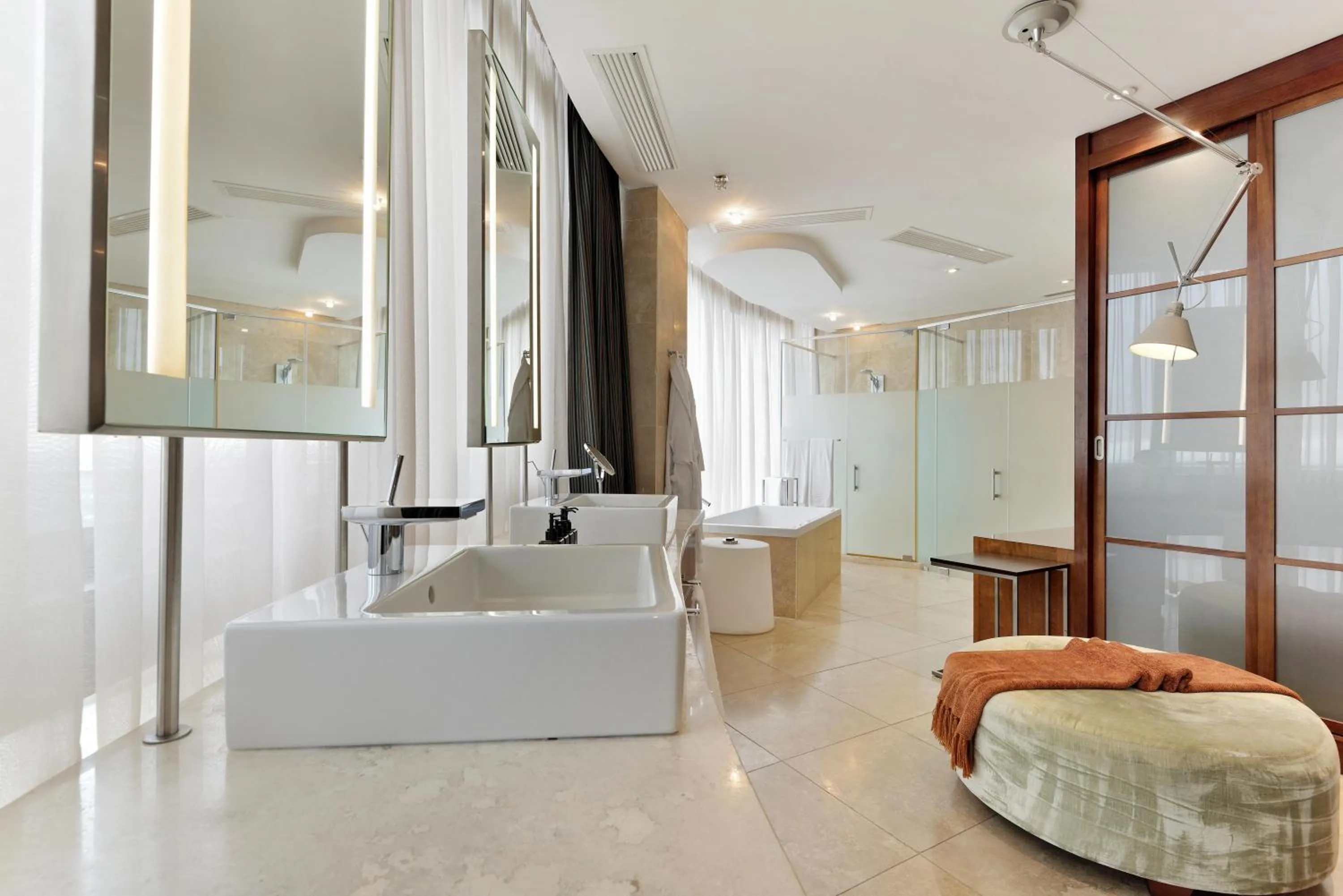 Bathroom in The Michelangelo Towers