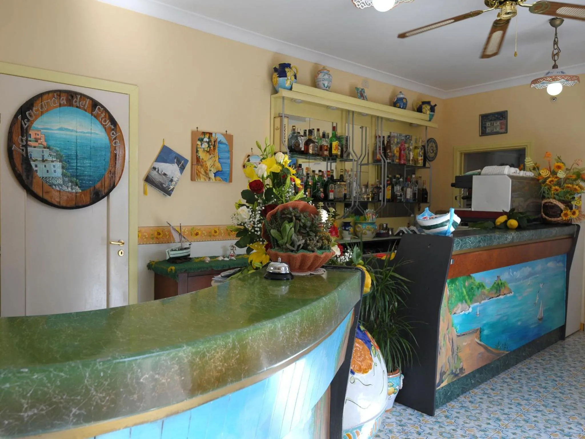Lobby or reception in La Locanda Del Fiordo