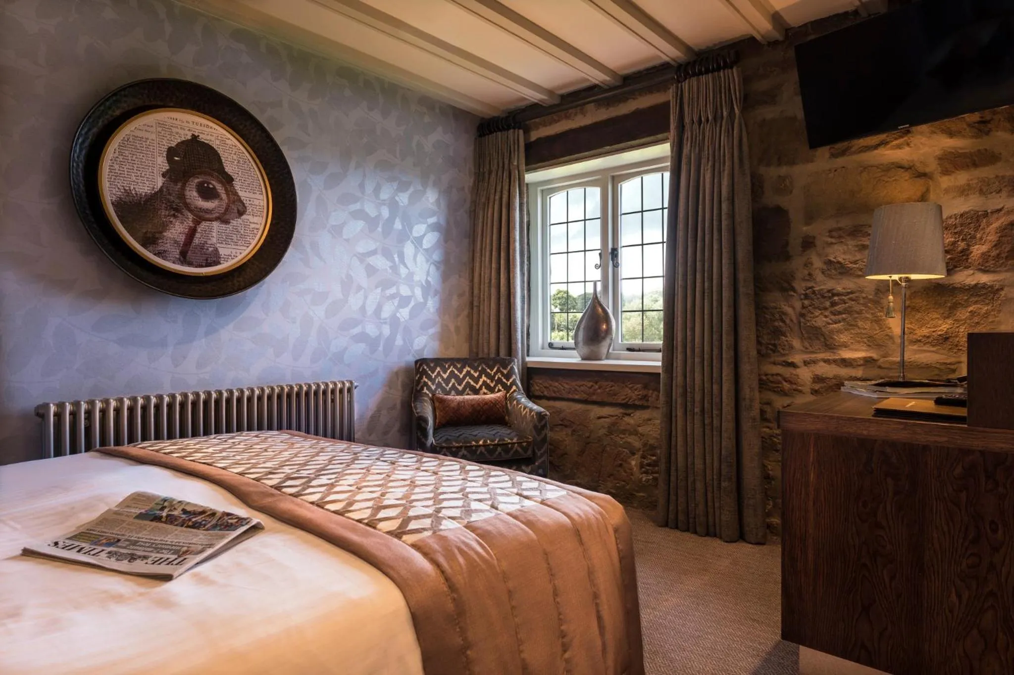 Bed in The Pheasant Inn