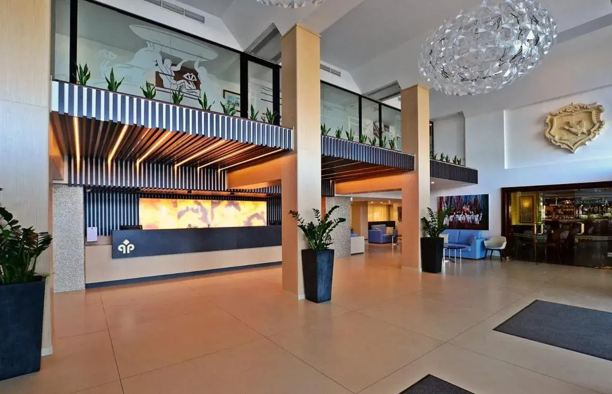 Lobby or reception in QAWRA Palace Resort & SPA Lobby or reception in QAWRA Palace Resort & SPA