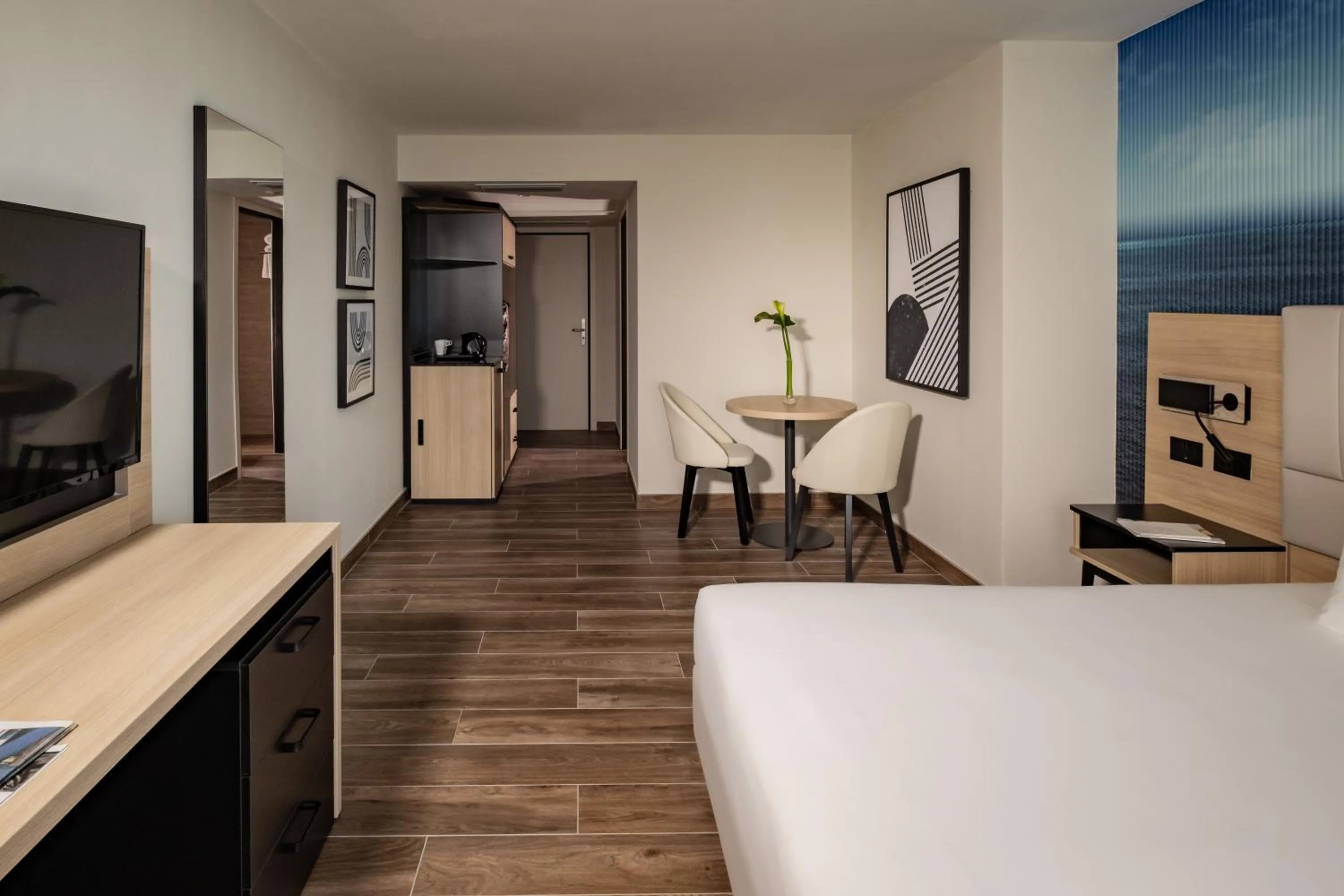 Bed in QAWRA Palace Resort & SPA