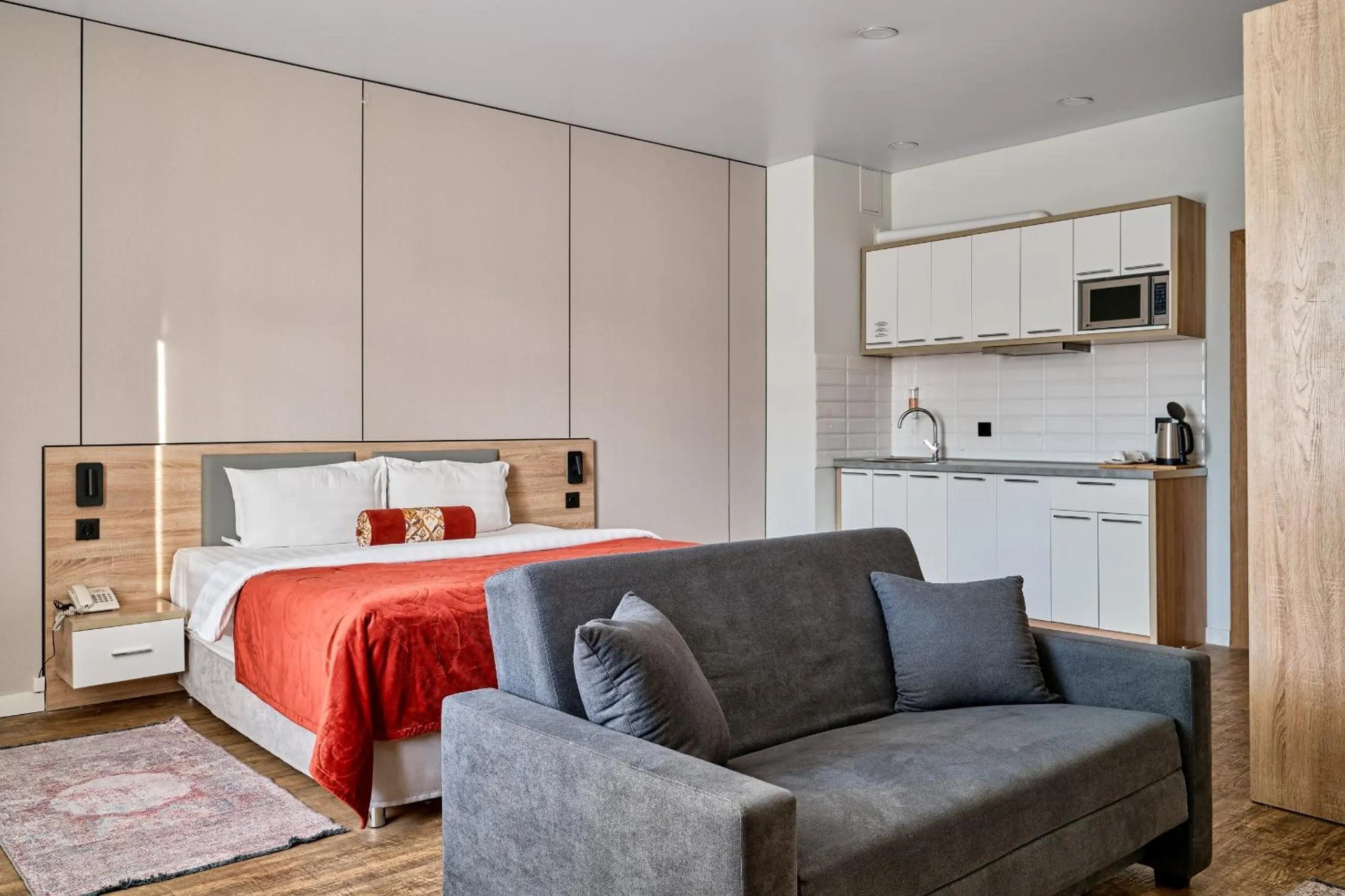 Photo of the whole room, Bed in Aisha Bibi Hotel & Spa