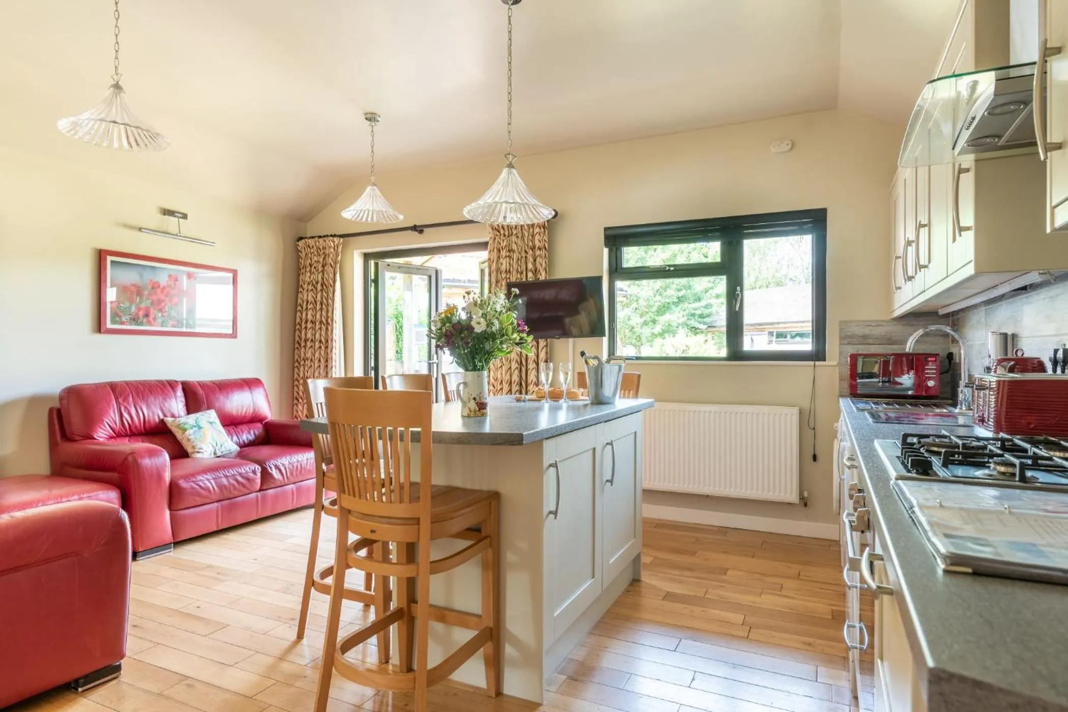 Living room in Tor Farm Lodge