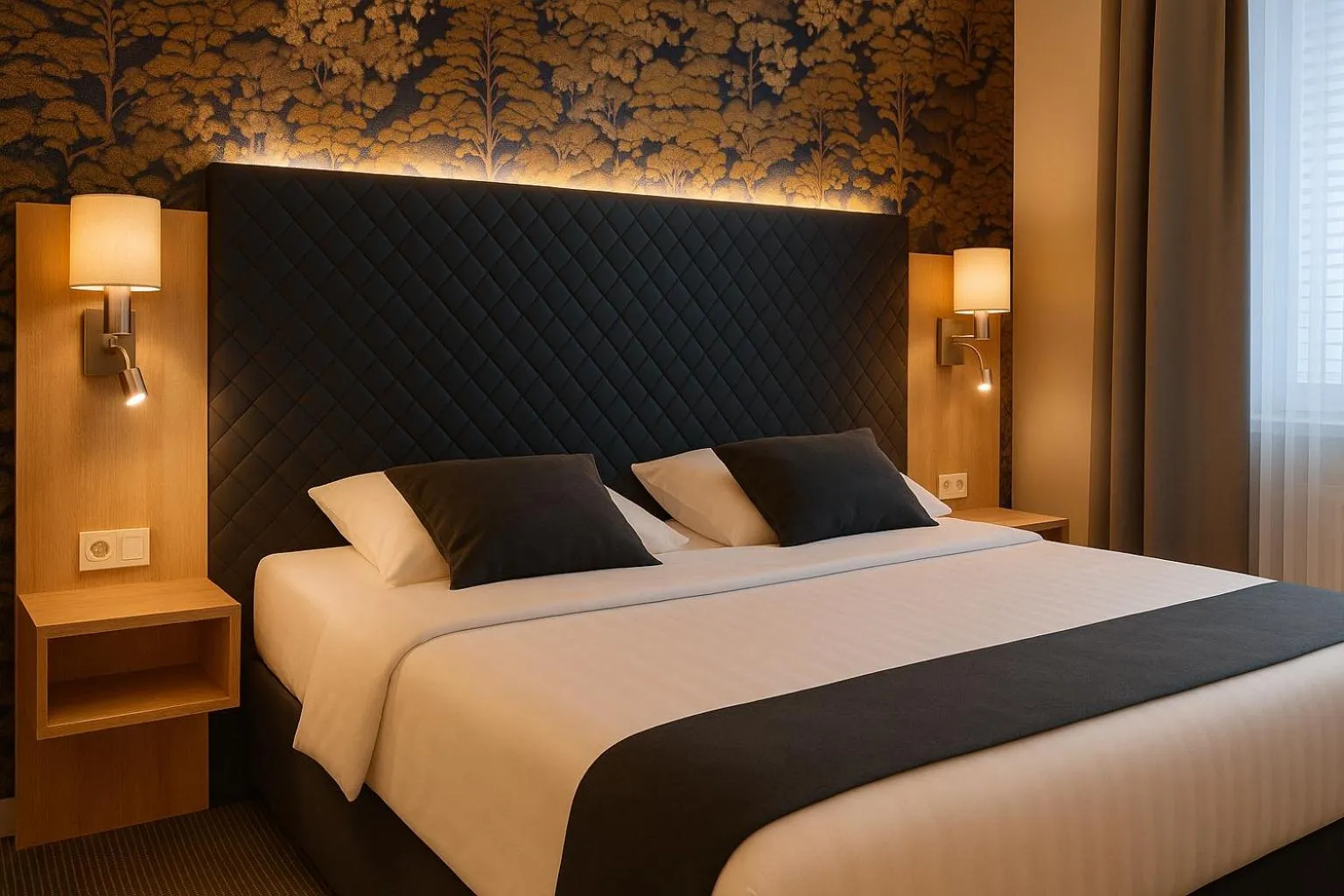 Bed in Pension Falconi