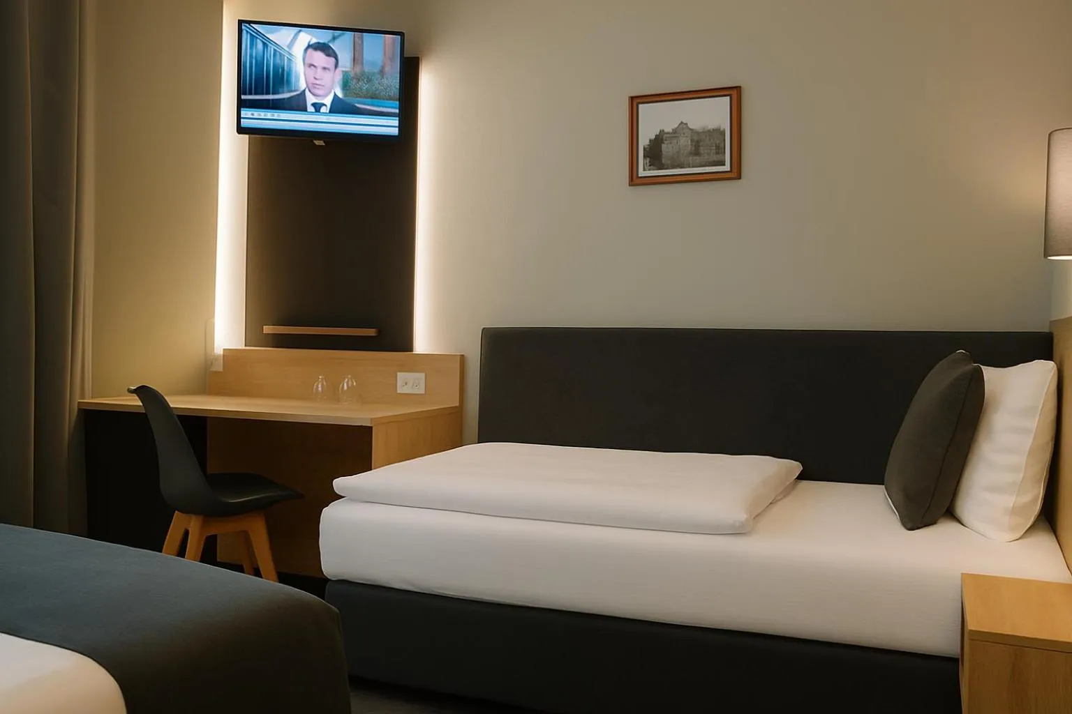 Bed in Pension Falconi