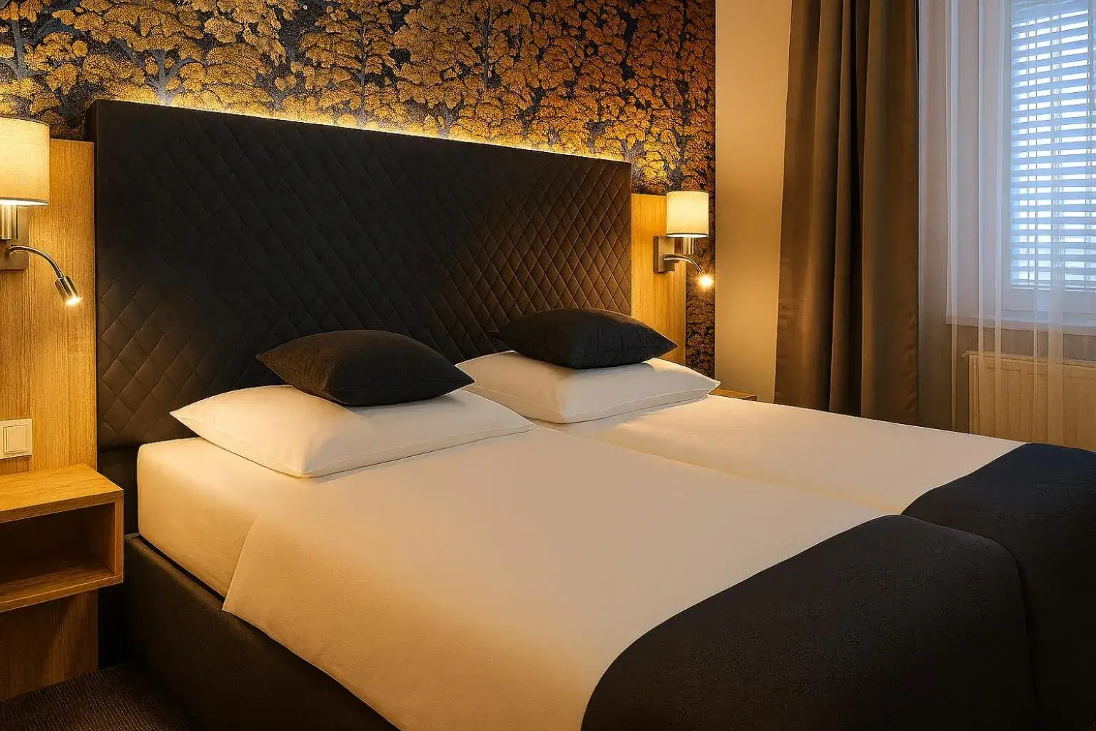 Bed in Pension Falconi Bed in Pension Falconi