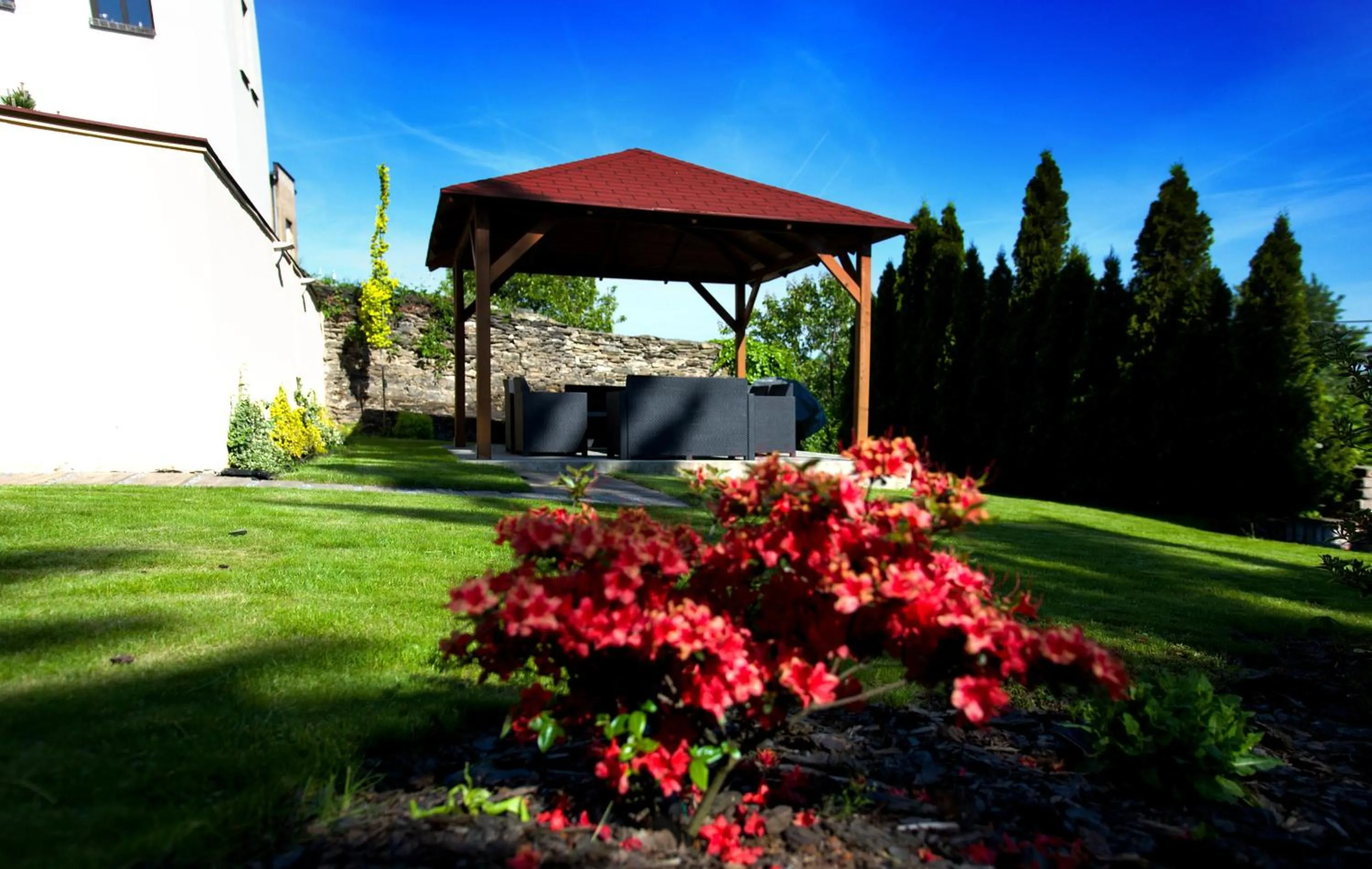 Garden in Pension Falconi