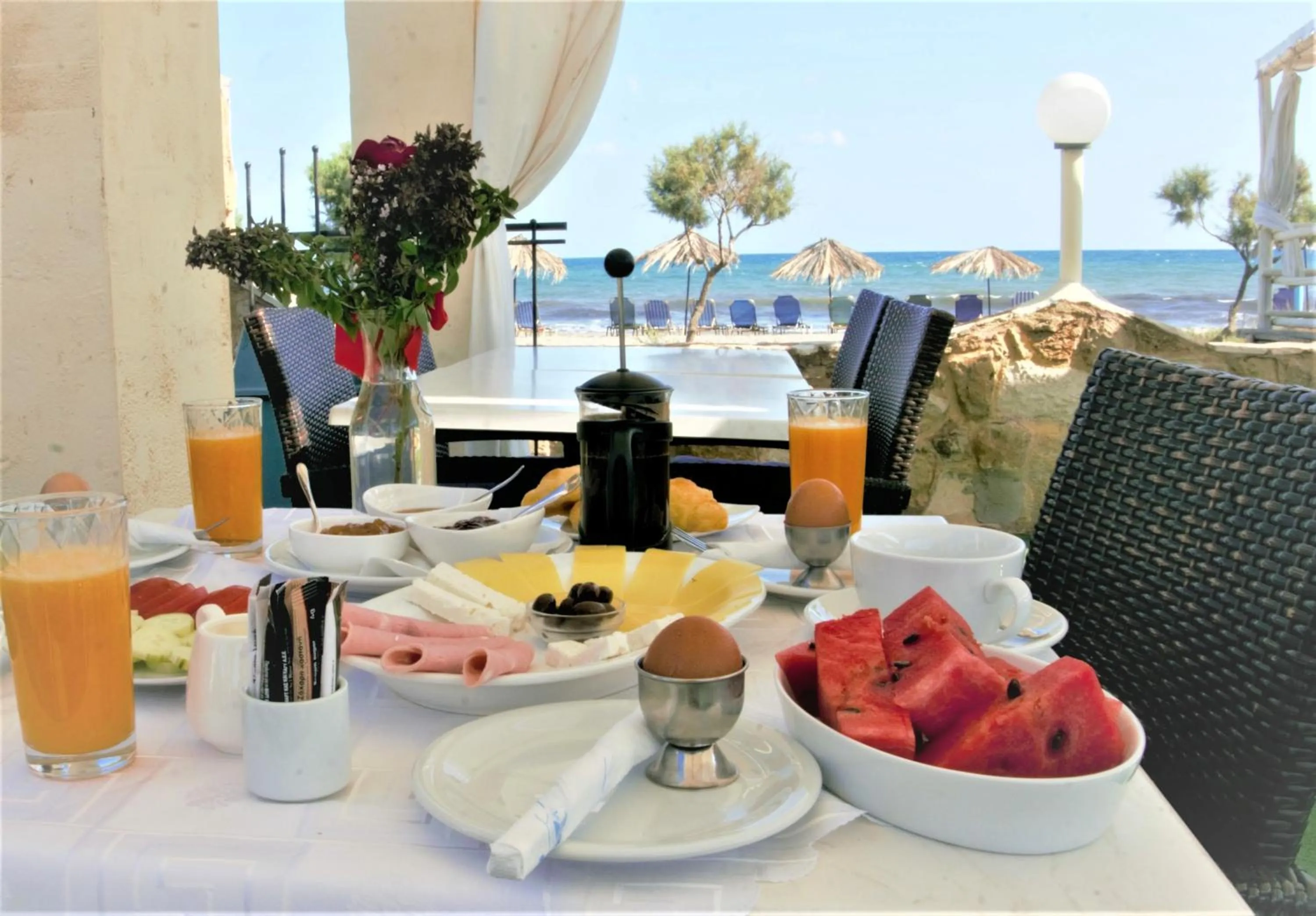 Dining area in Stavros Villas&Apartments