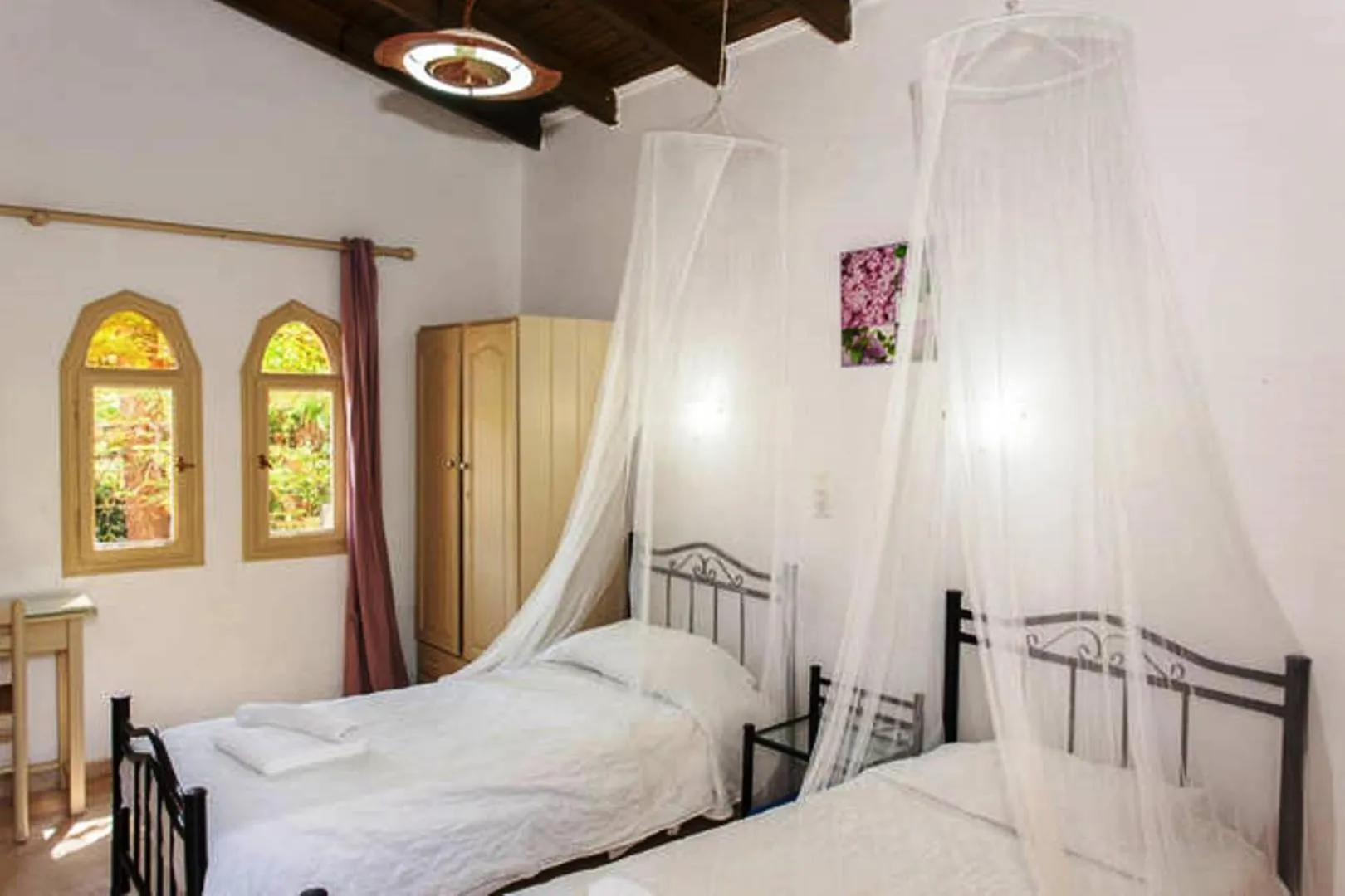 Bed in Stavros Villas&Apartments