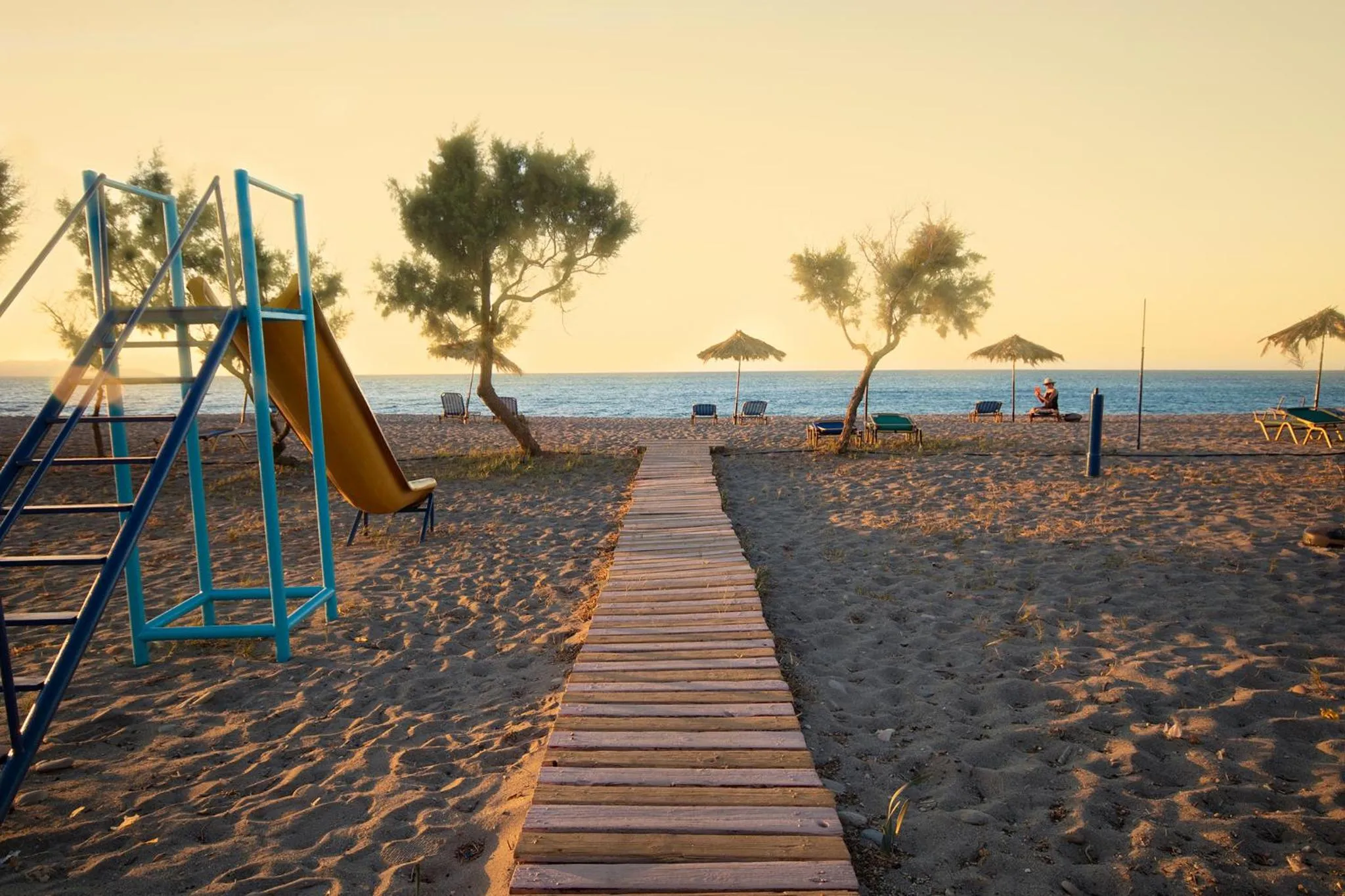 Beach in Stavros Villas&Apartments