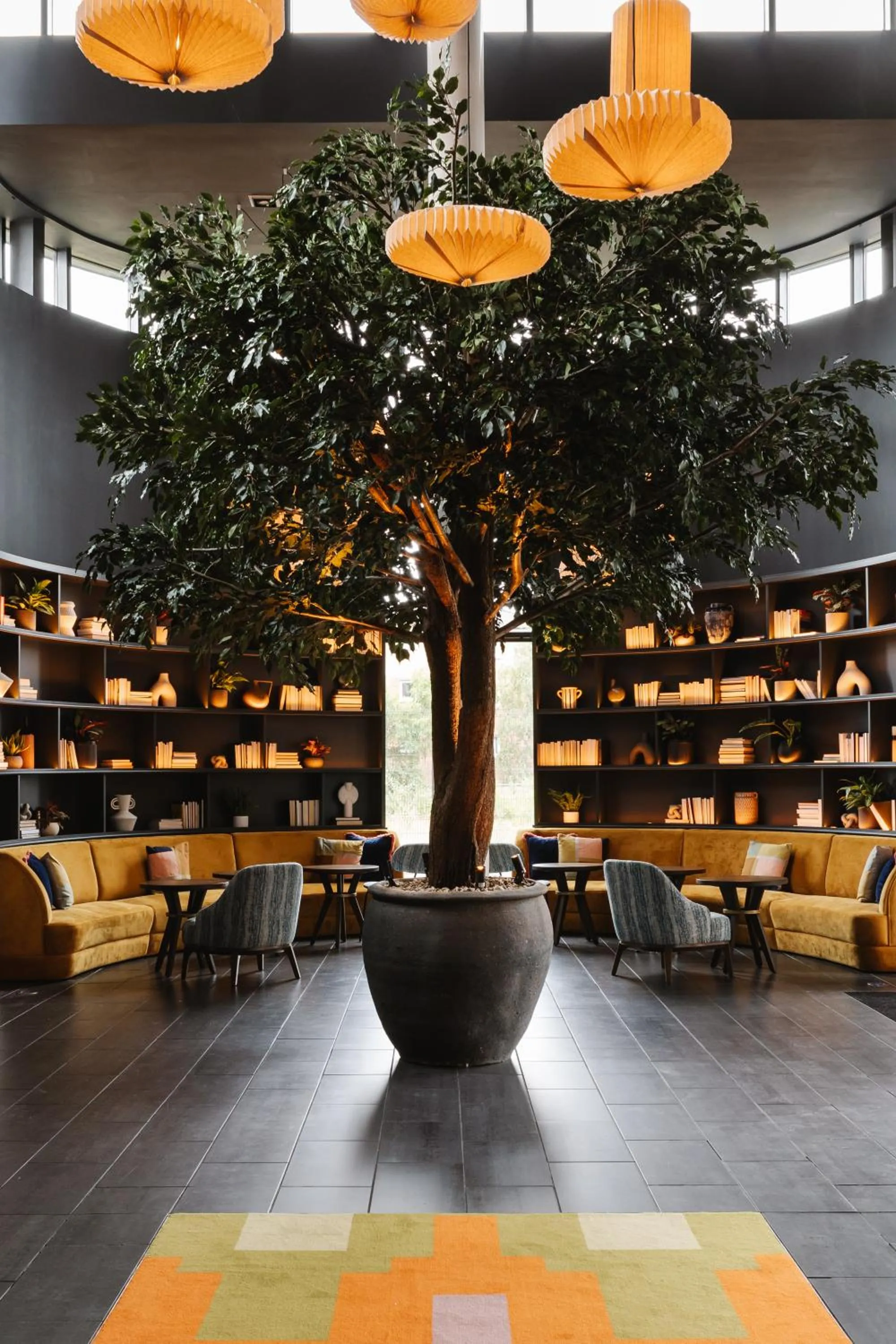 Seating area in Radisson Blu Hotel Belfast