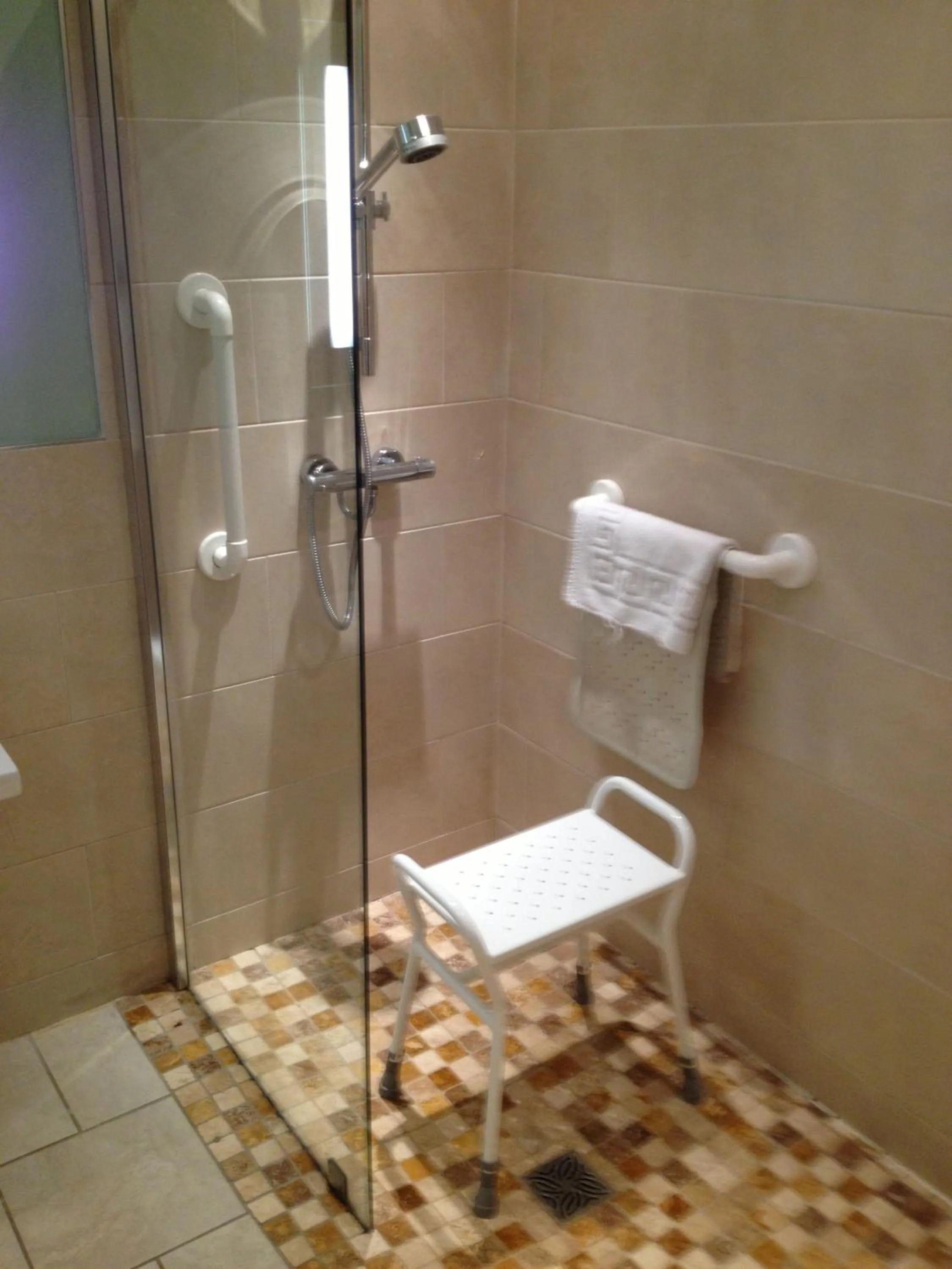 Shower in Ty Newydd Country Hotel