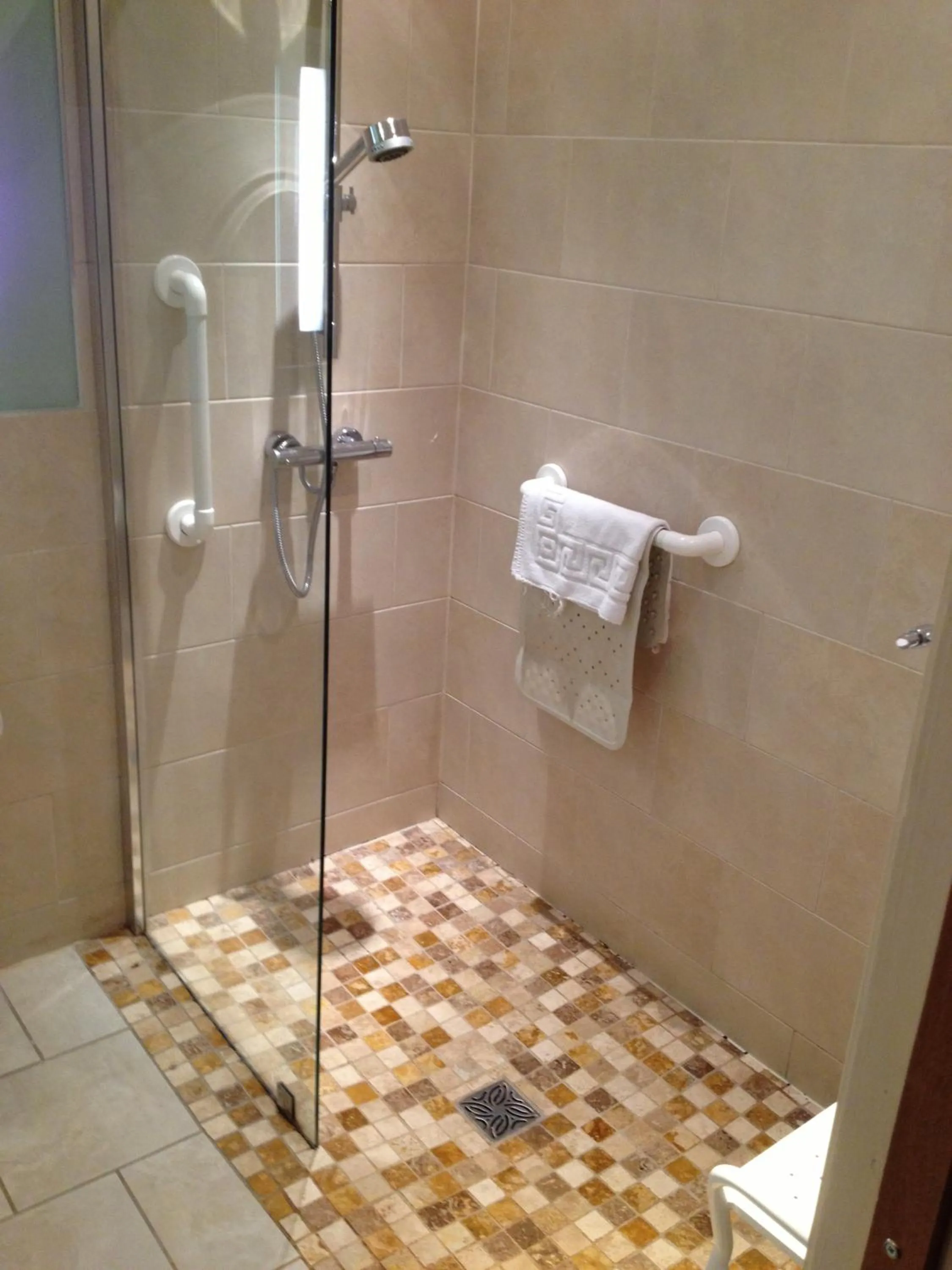 Shower in Ty Newydd Country Hotel