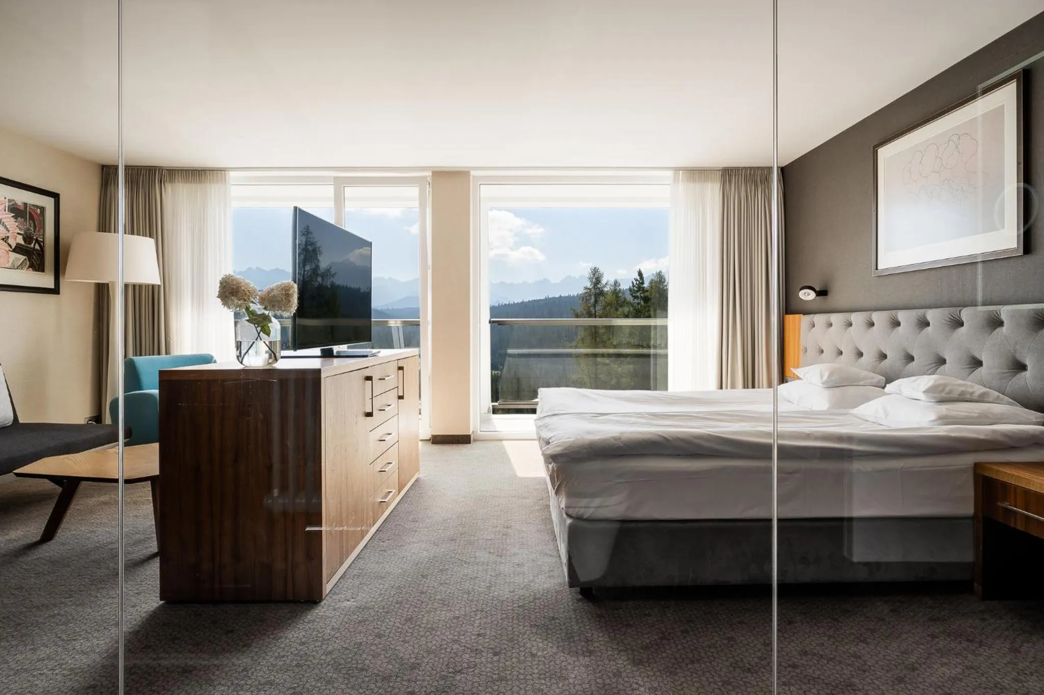 Bed in Hotel HARNAŚ dla dorosłych z widokiem na Tatry - Adults only