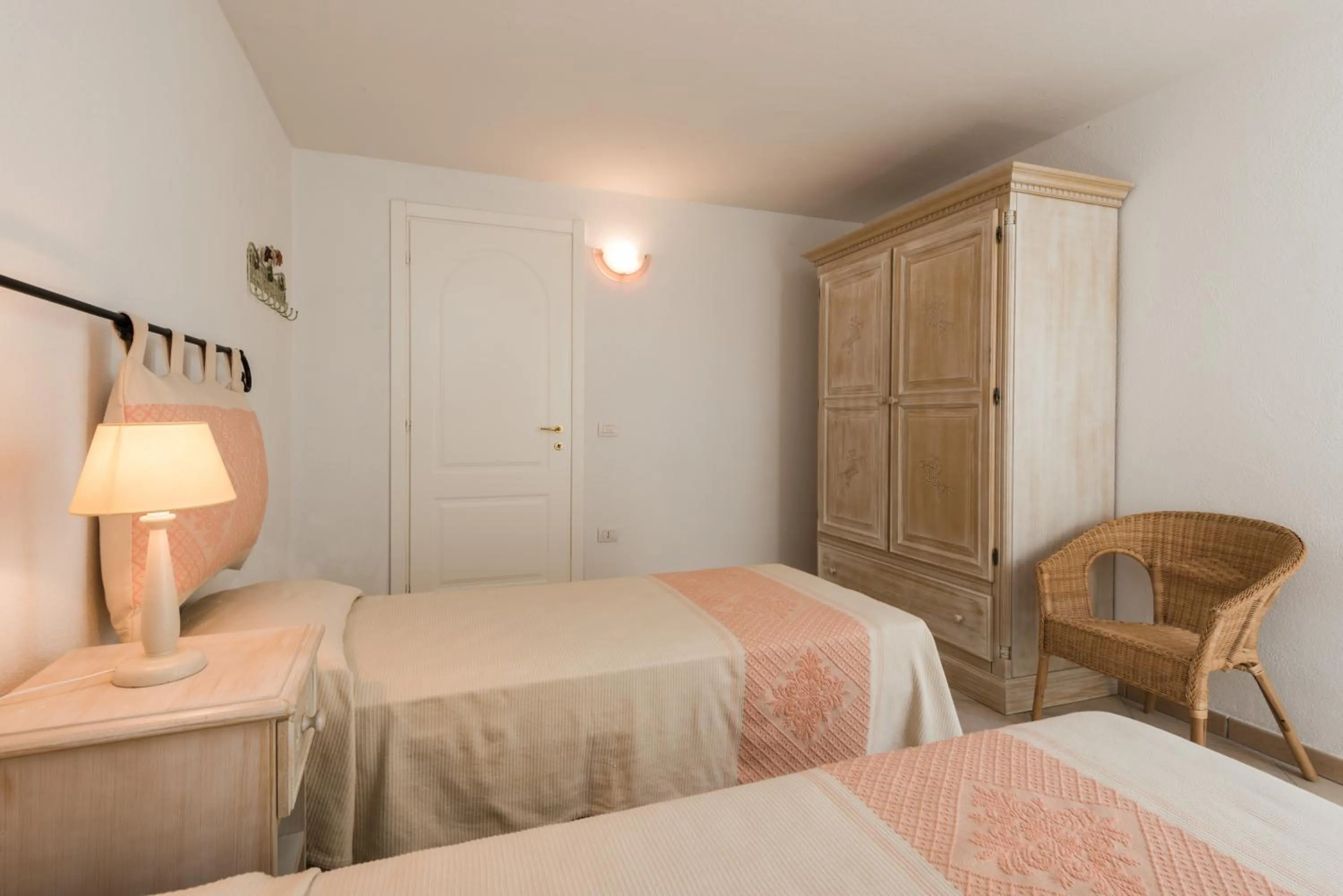 Bedroom, Bed in Apartment in S'Abba e Sa Pedra complex with pool