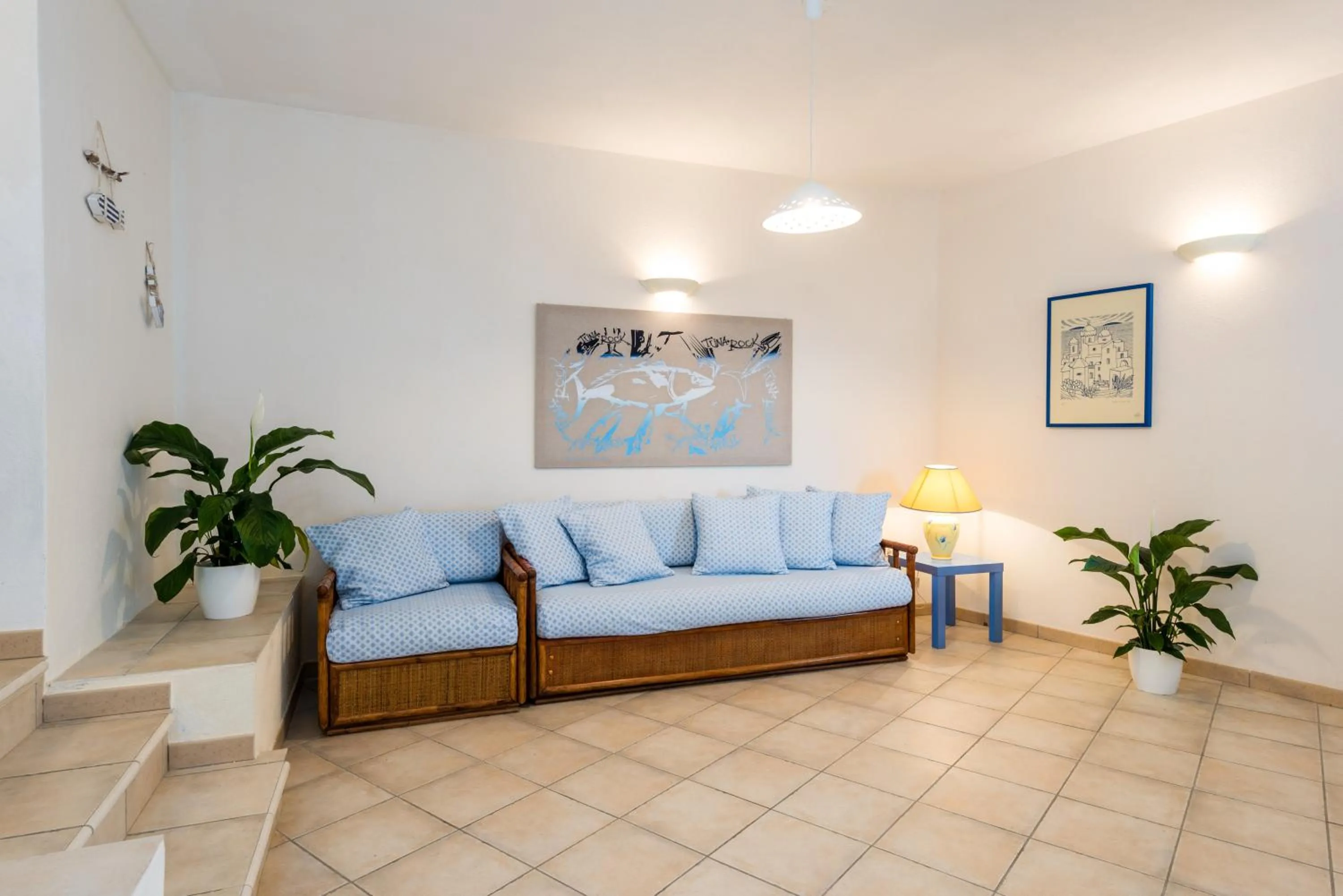 Living room in Apartment in S'Abba e Sa Pedra complex with pool