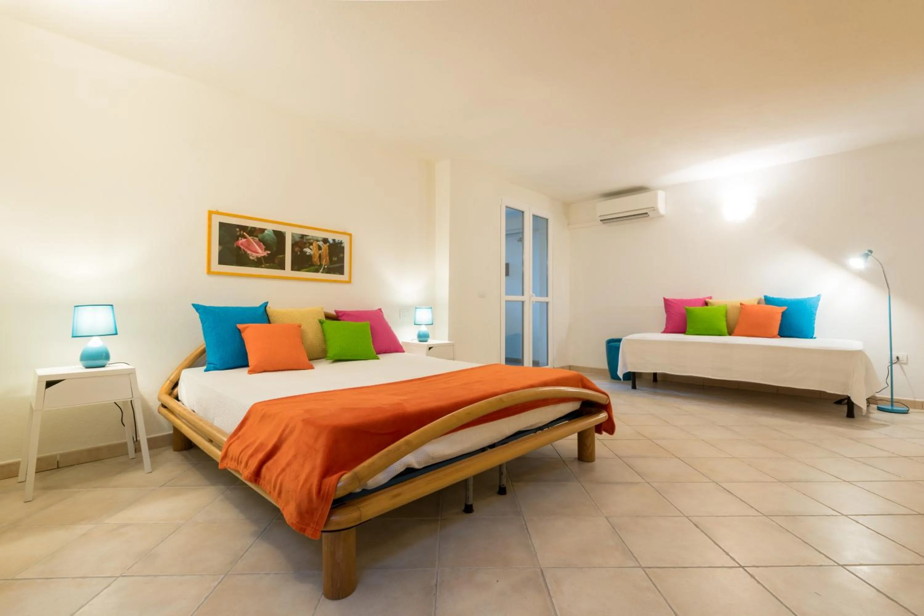 Bedroom, Bed in Apartment in S'Abba e Sa Pedra complex with pool
