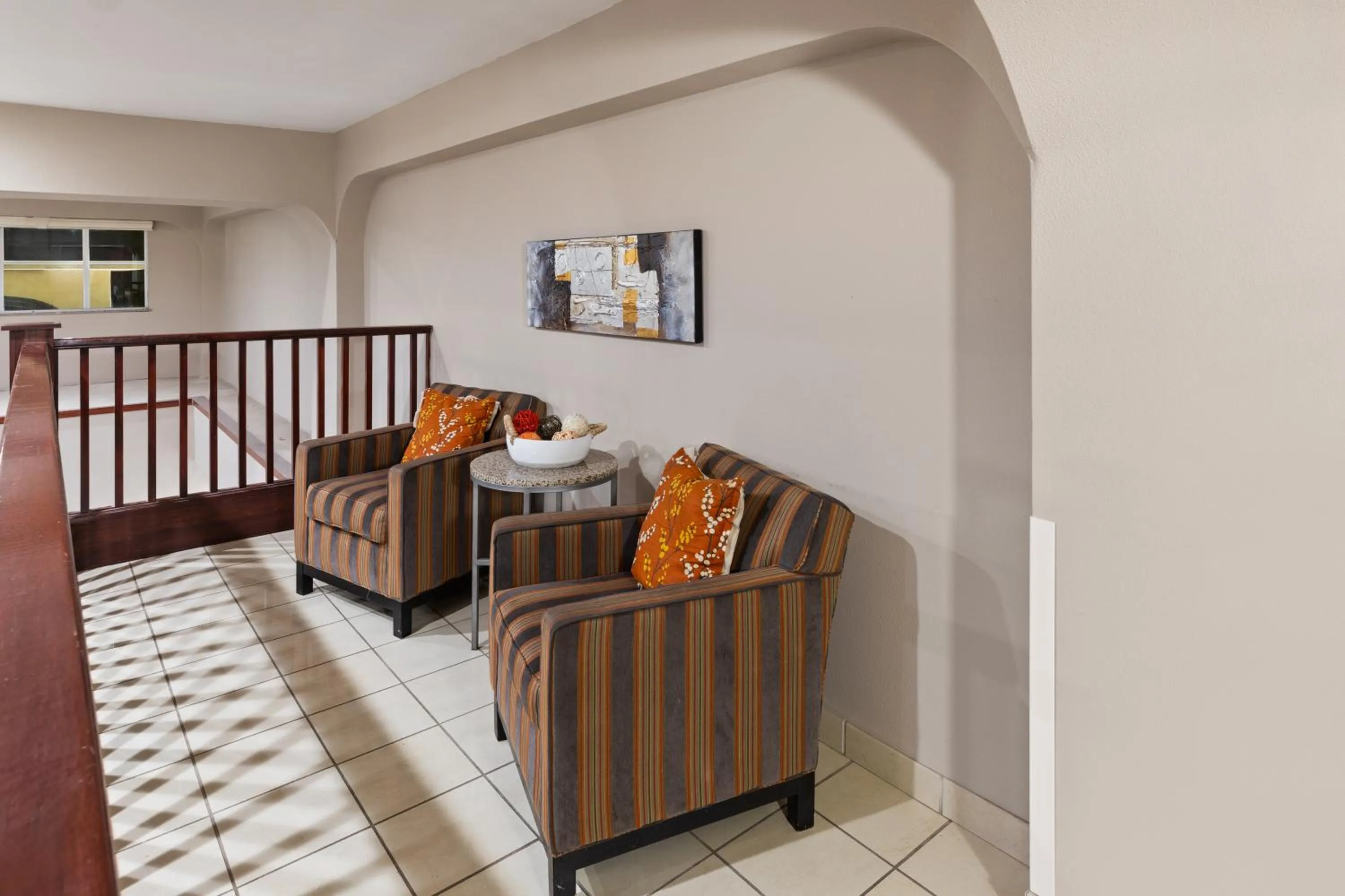 Seating area in Super 8 by Wyndham Lubbock West