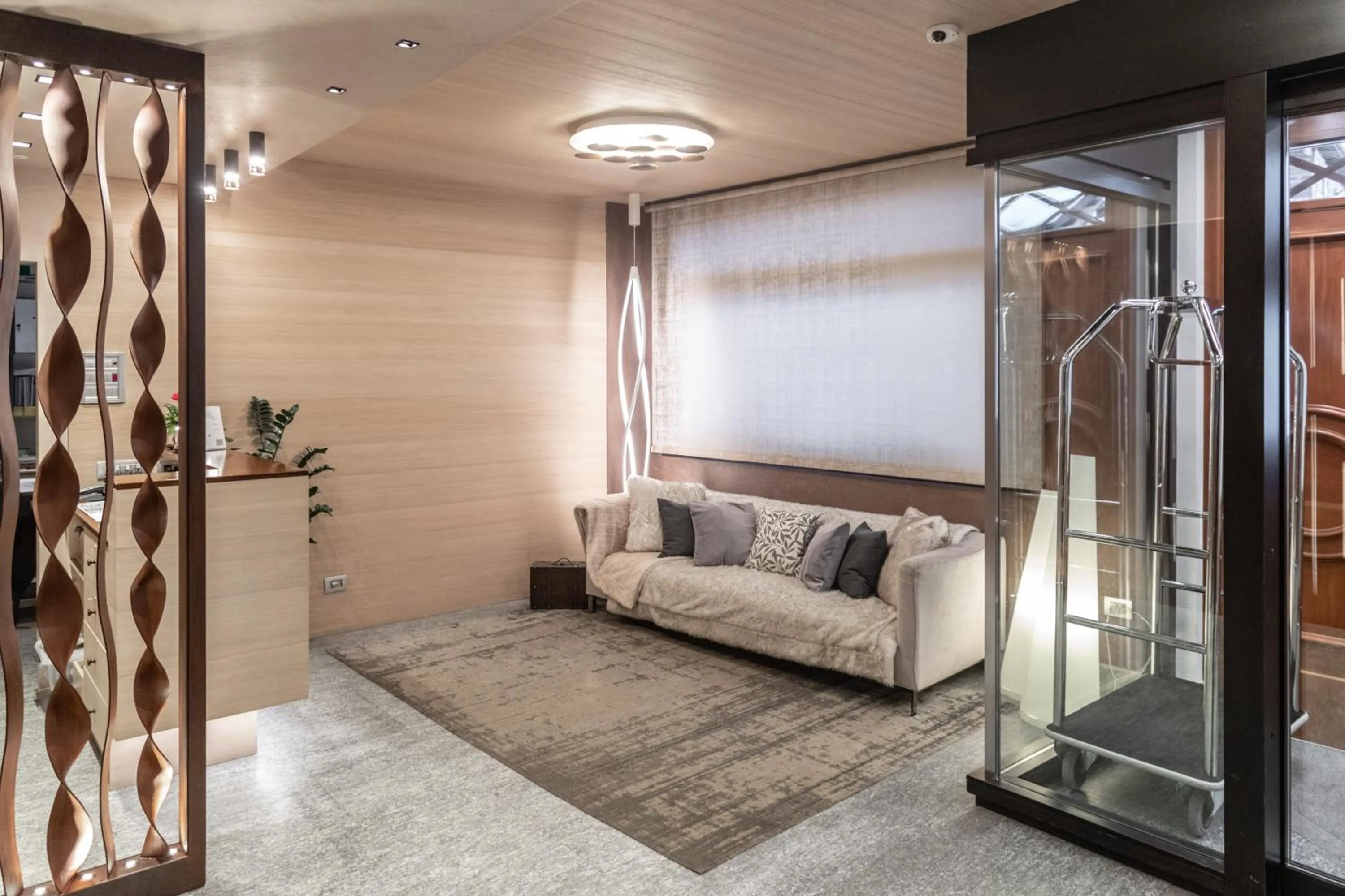 Lobby or reception, Bed in Hotel Compagnoni