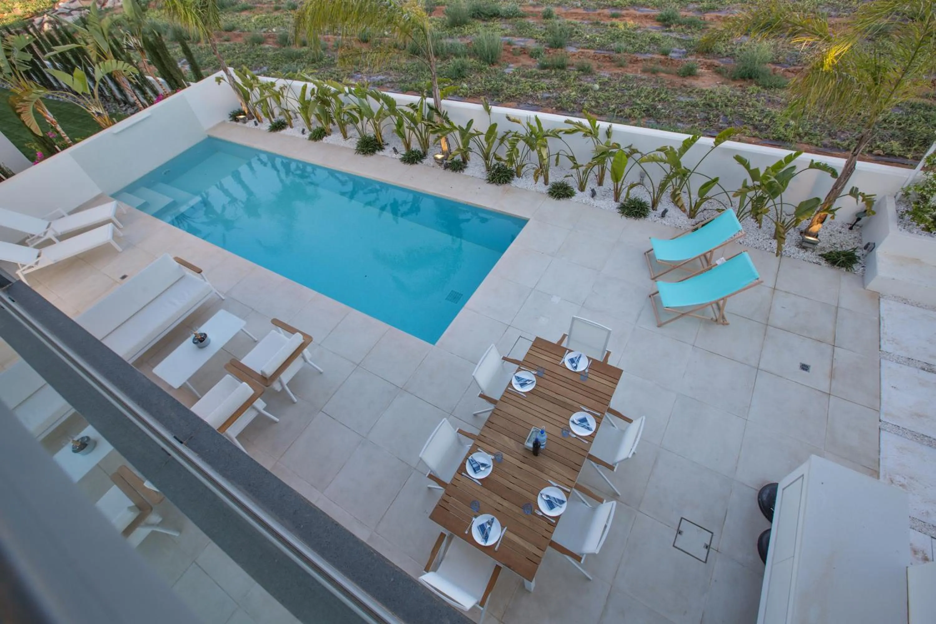 Seating area in White Pearl Villas