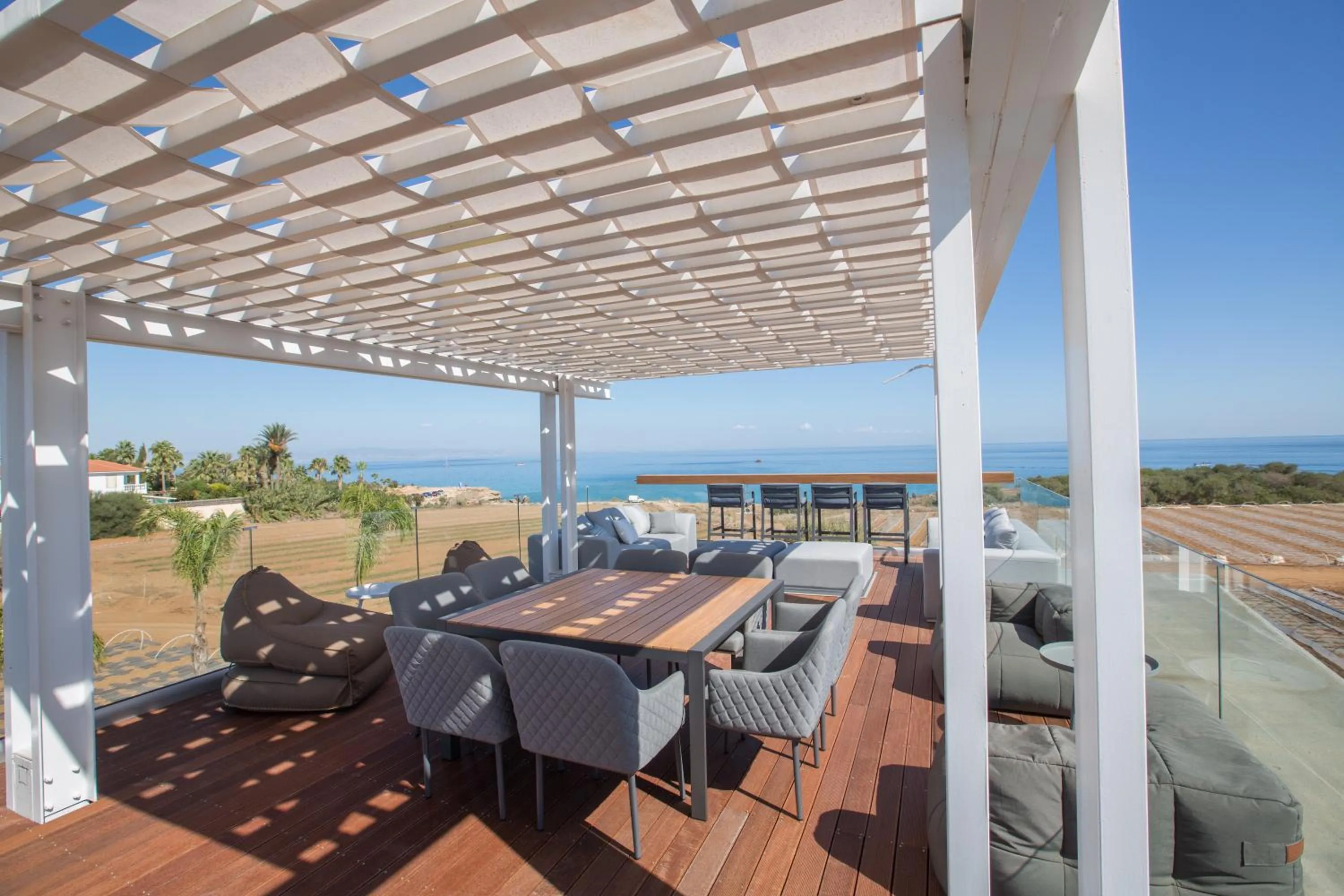Seating area in White Pearl Villas