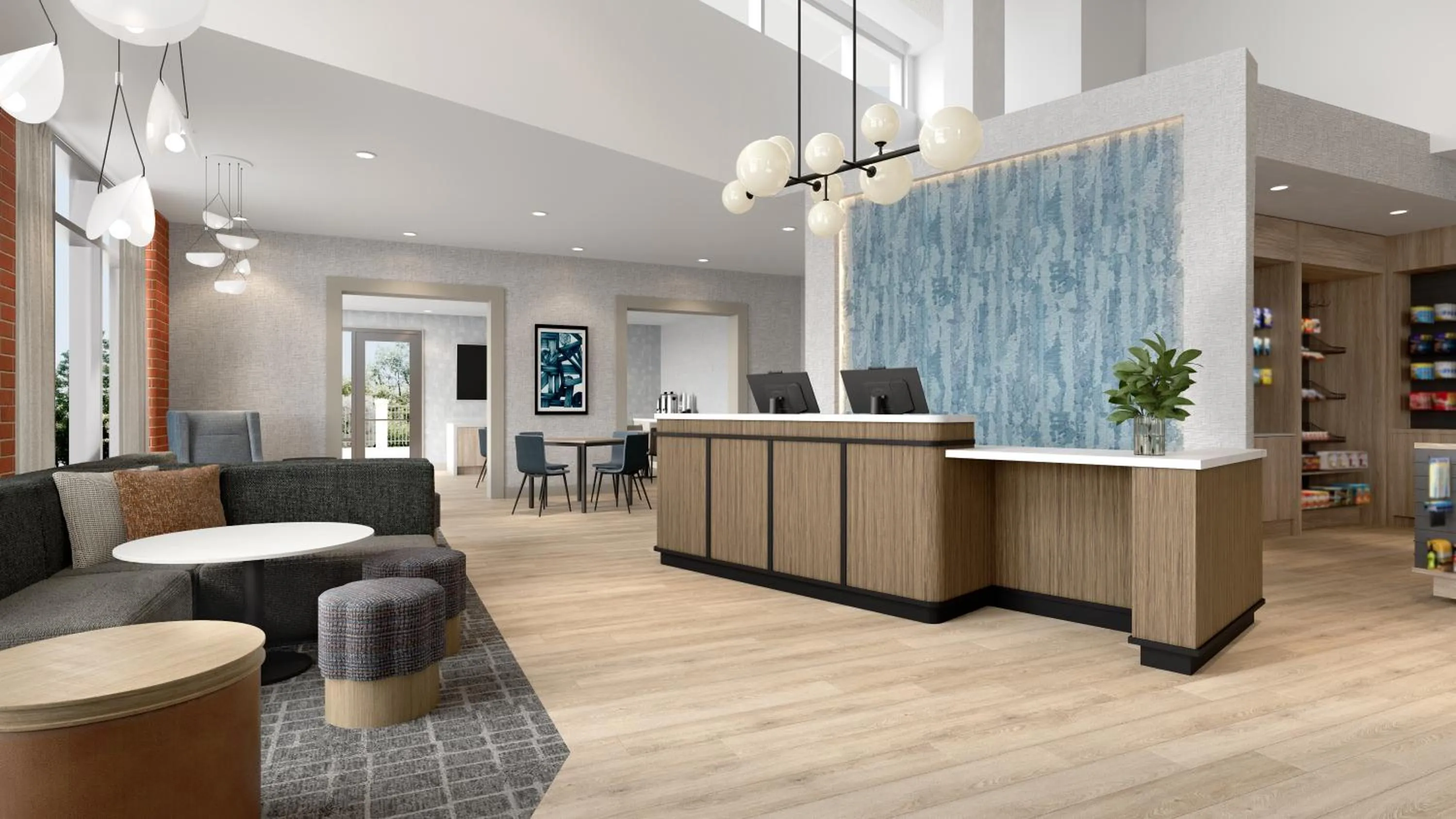 Lobby or reception in Hyatt Select St Louis Airport