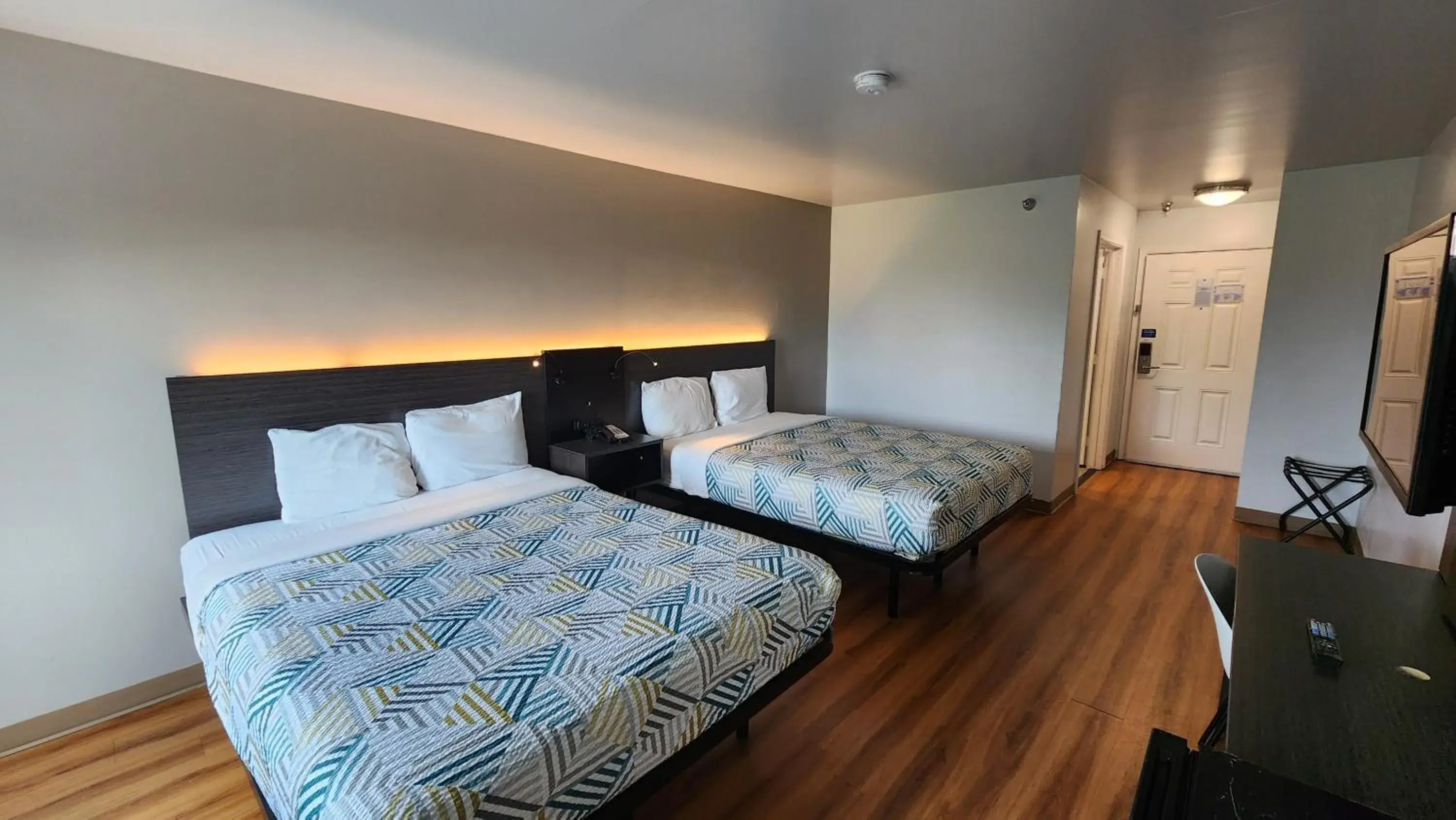 Queen Room with Two Queen Beds - Disability Access - Non-Smoking in Motel 6-Ennis, TX Queen Room with Two Queen Beds - Disability Access - Non-Smoking in Motel 6-Ennis, TX