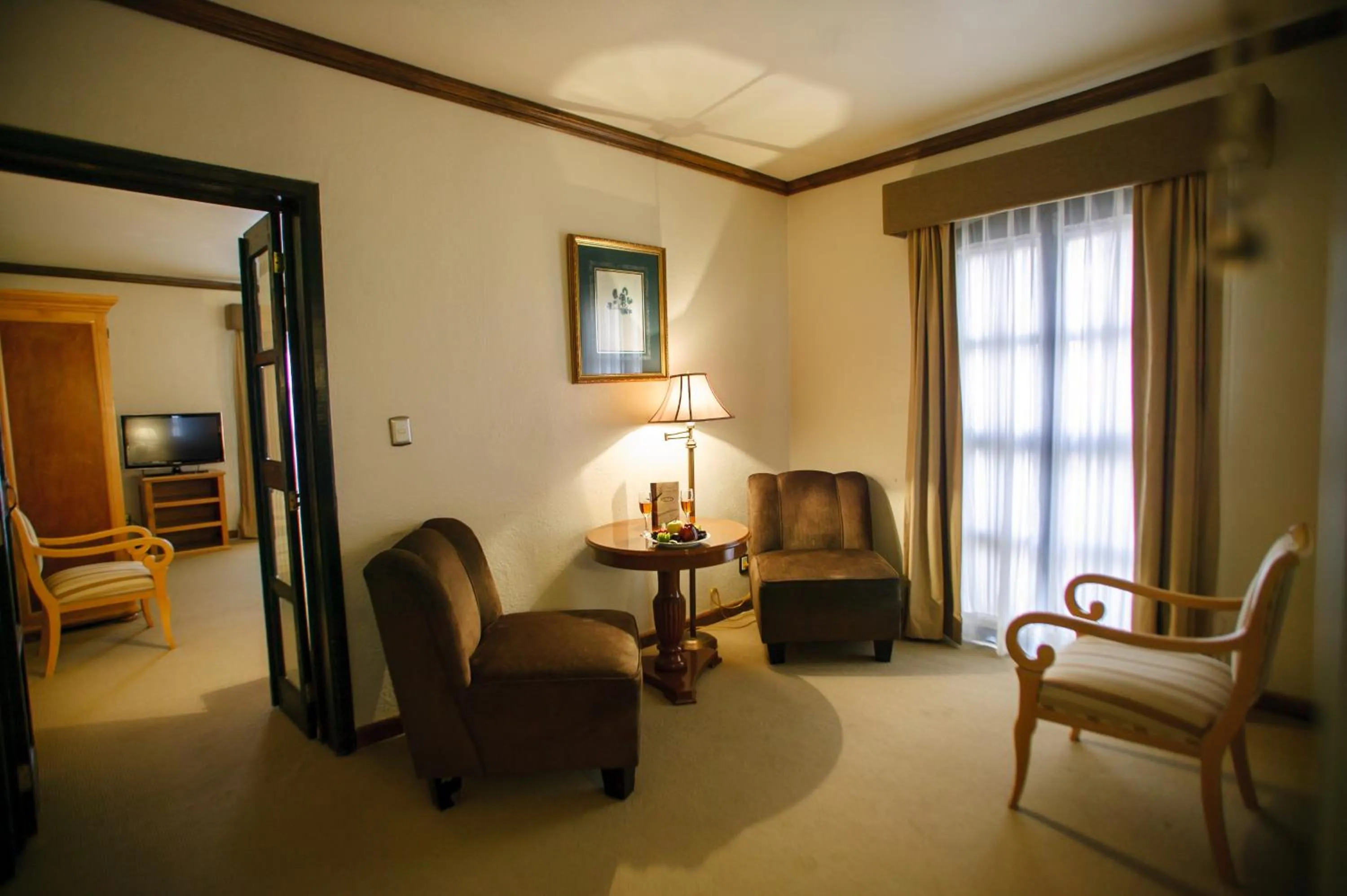 Seating area in Hotel Meson de Jobito