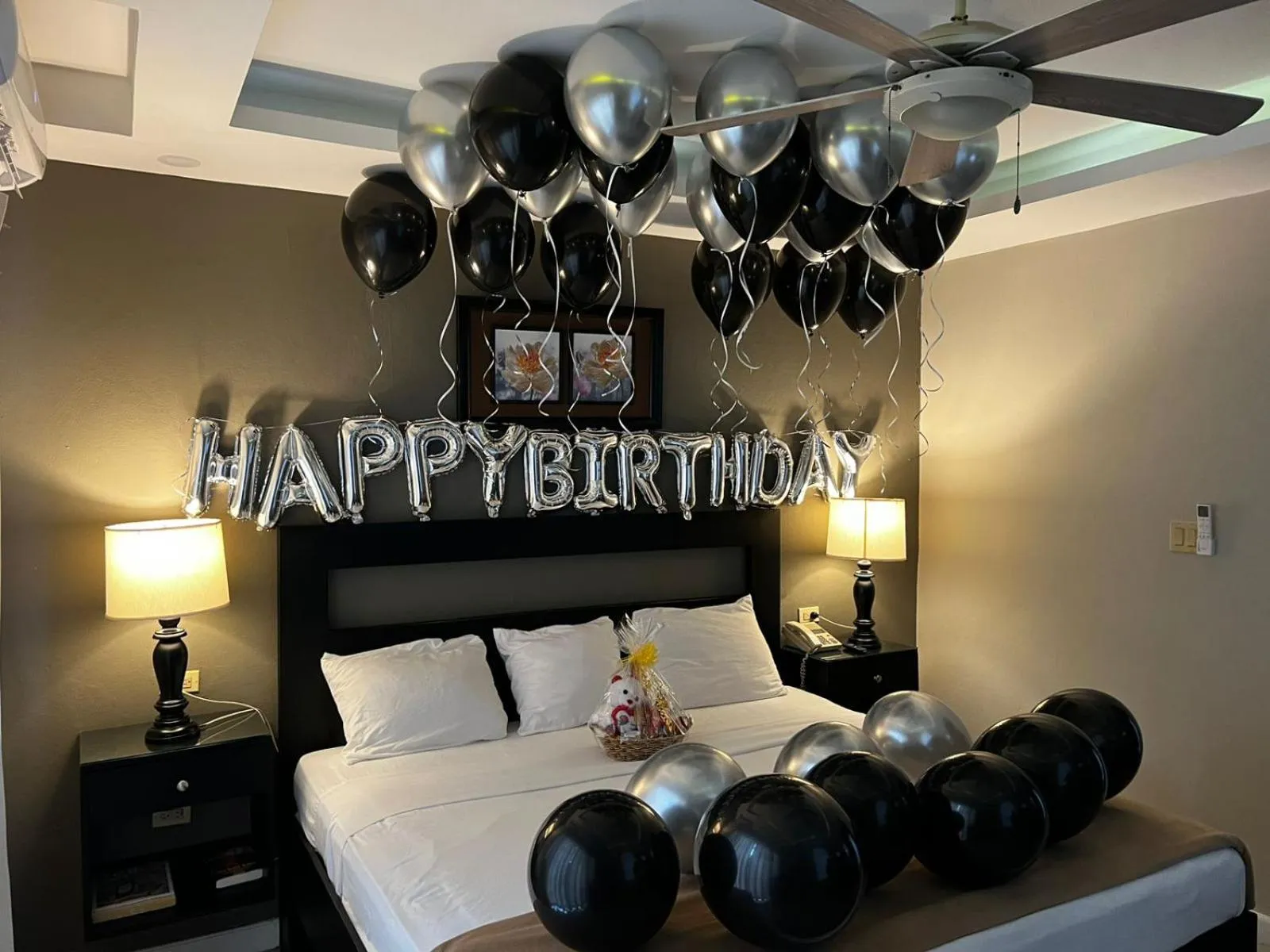 Bed in Christar Villas Hotel