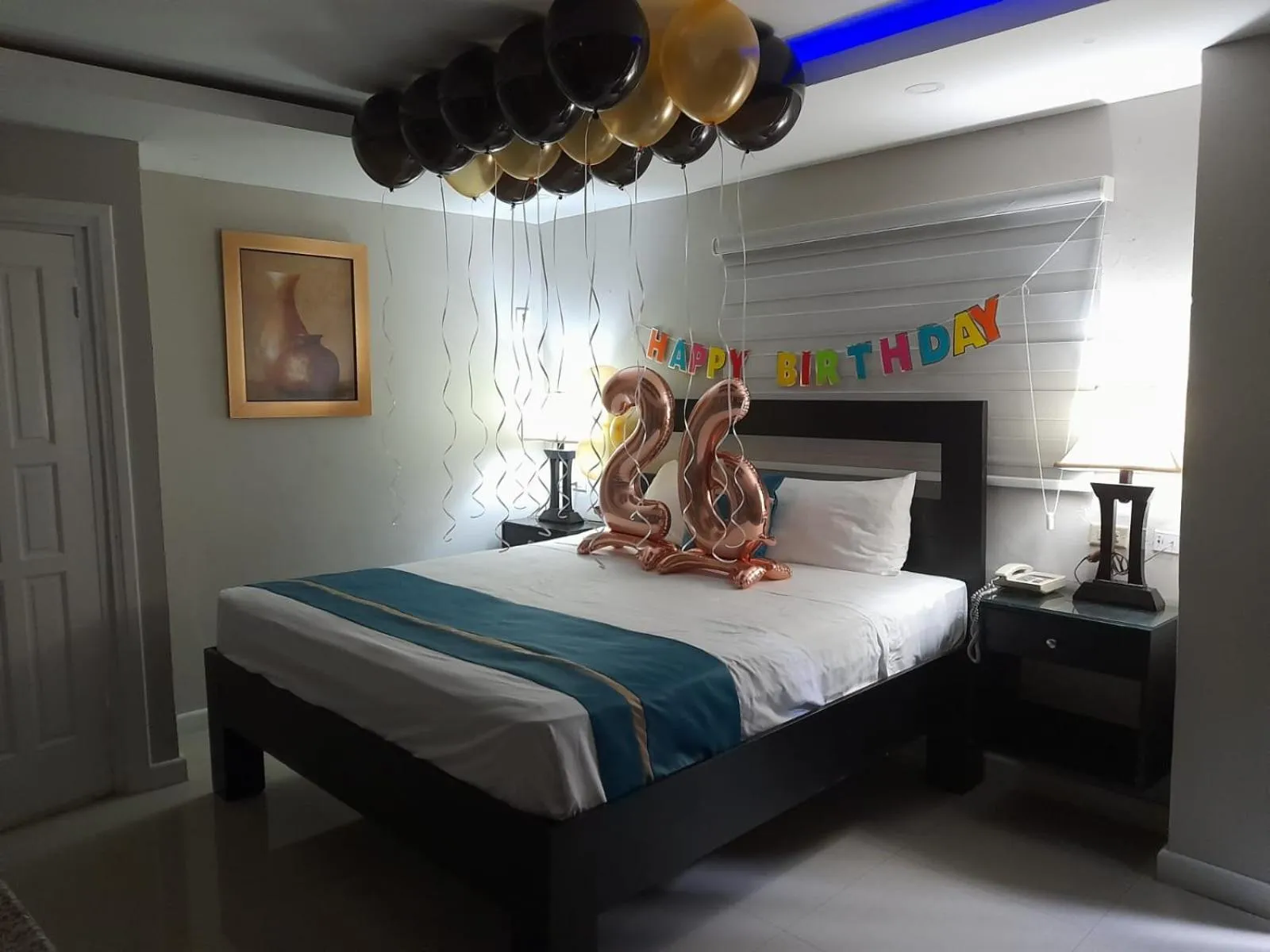 Bed in Christar Villas Hotel