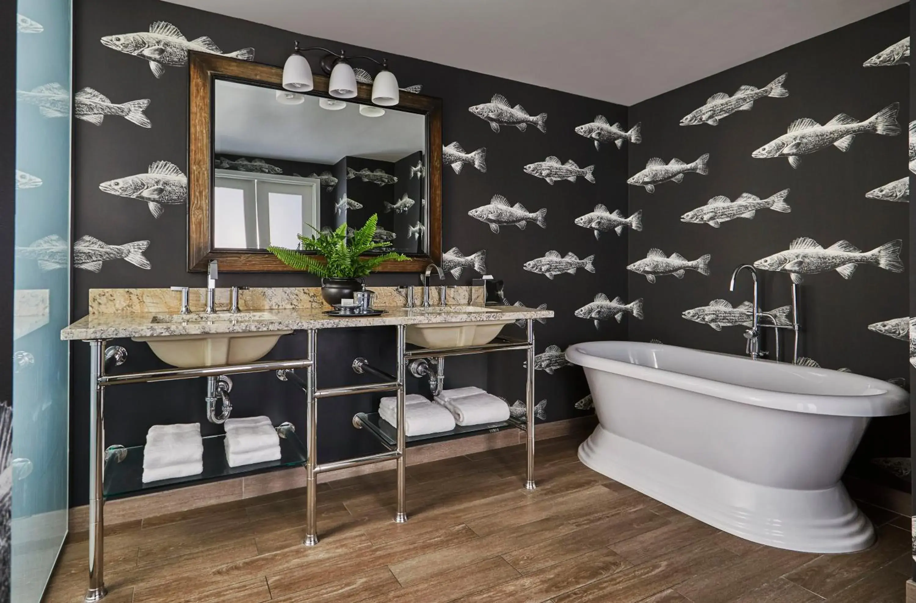 Bathroom in Graduate by Hilton Minneapolis Bathroom in Graduate by Hilton Minneapolis