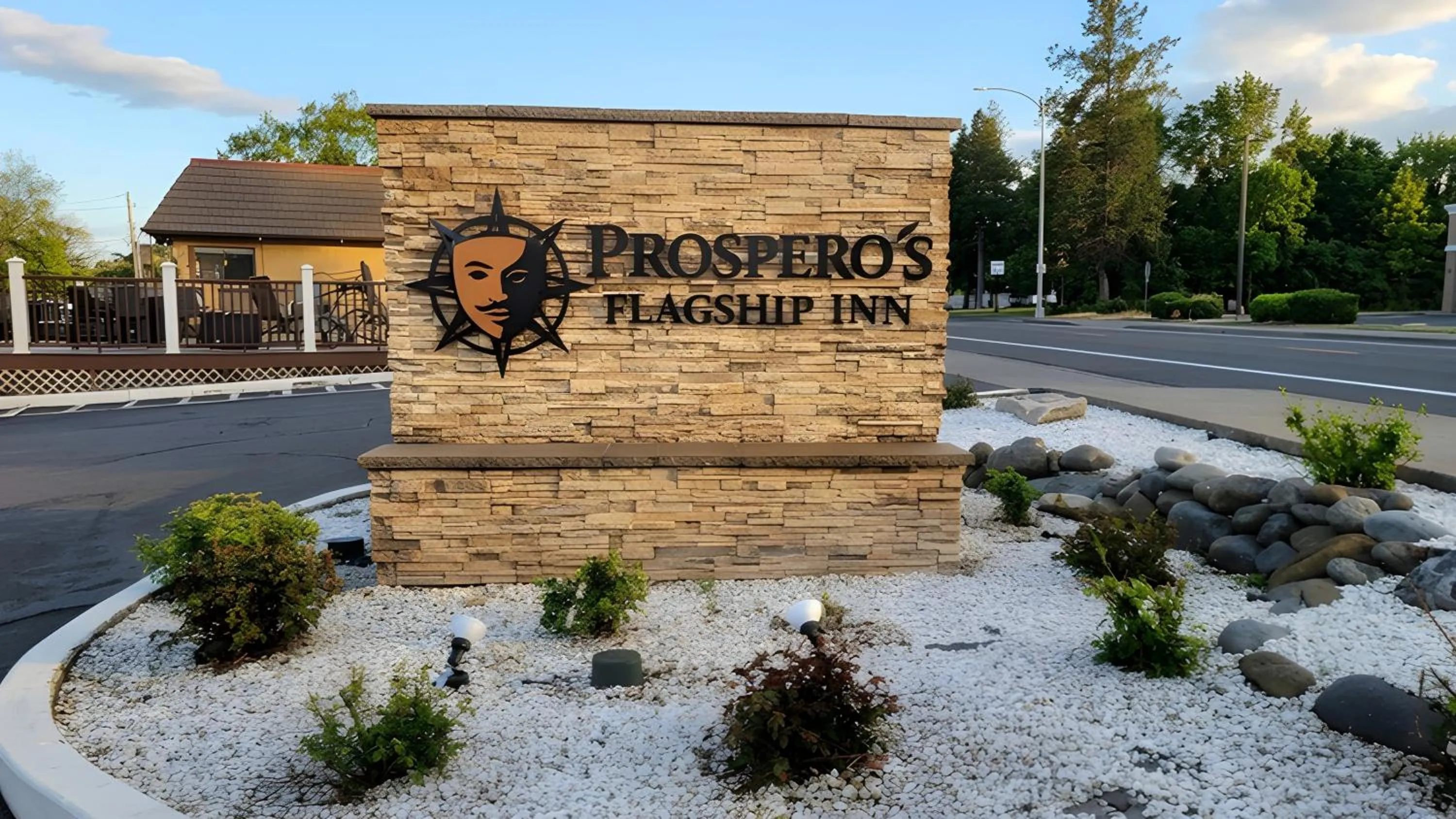 Property logo or sign in Prospero's Flagship Inn