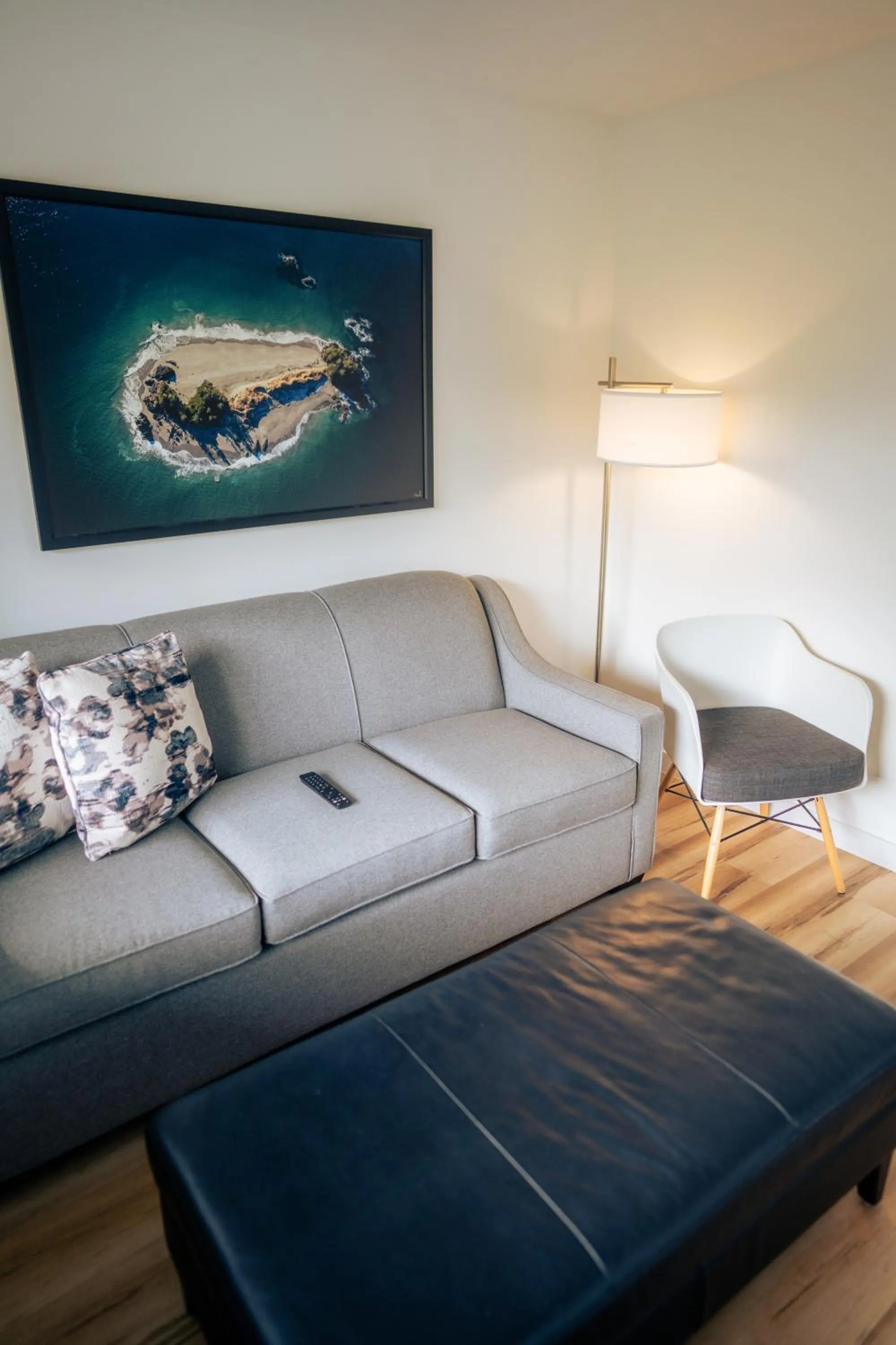 Bed in Tofino Resort + Marina