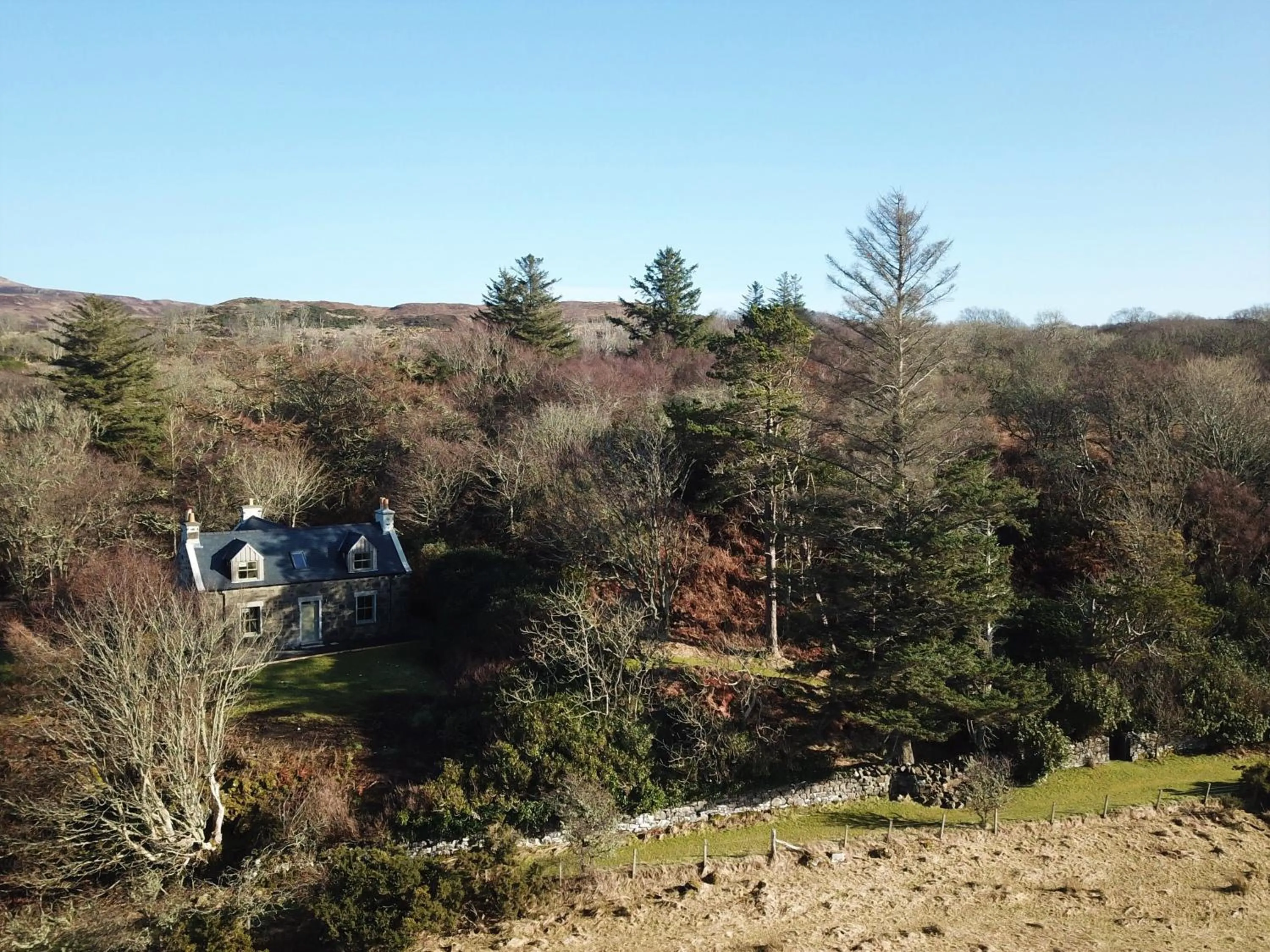 Bird's eye view in Dunvegan Castle Keepers Cottage