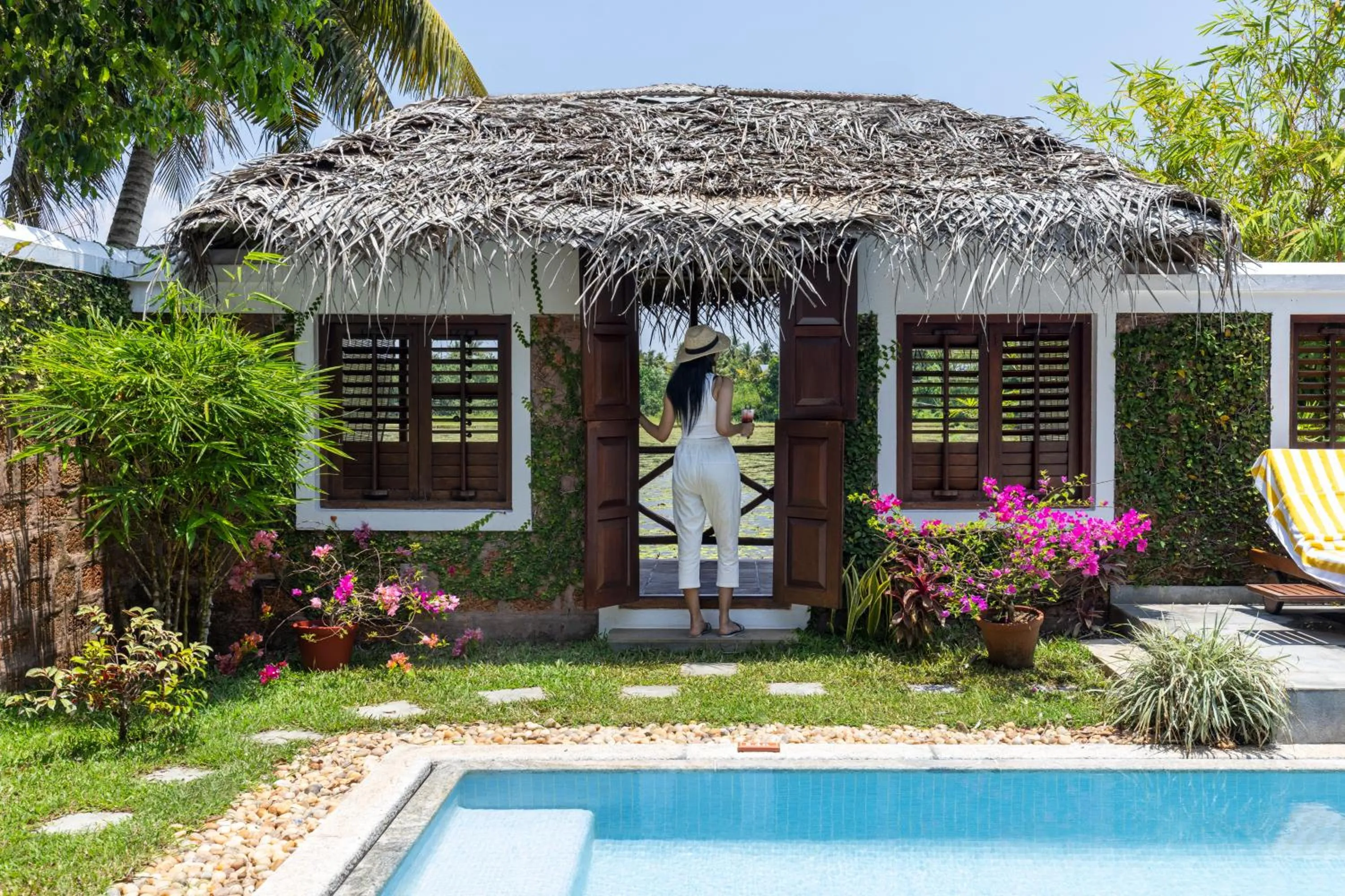 Pool view in Coconut Lagoon Kumarakom - A CGH Earth Experience