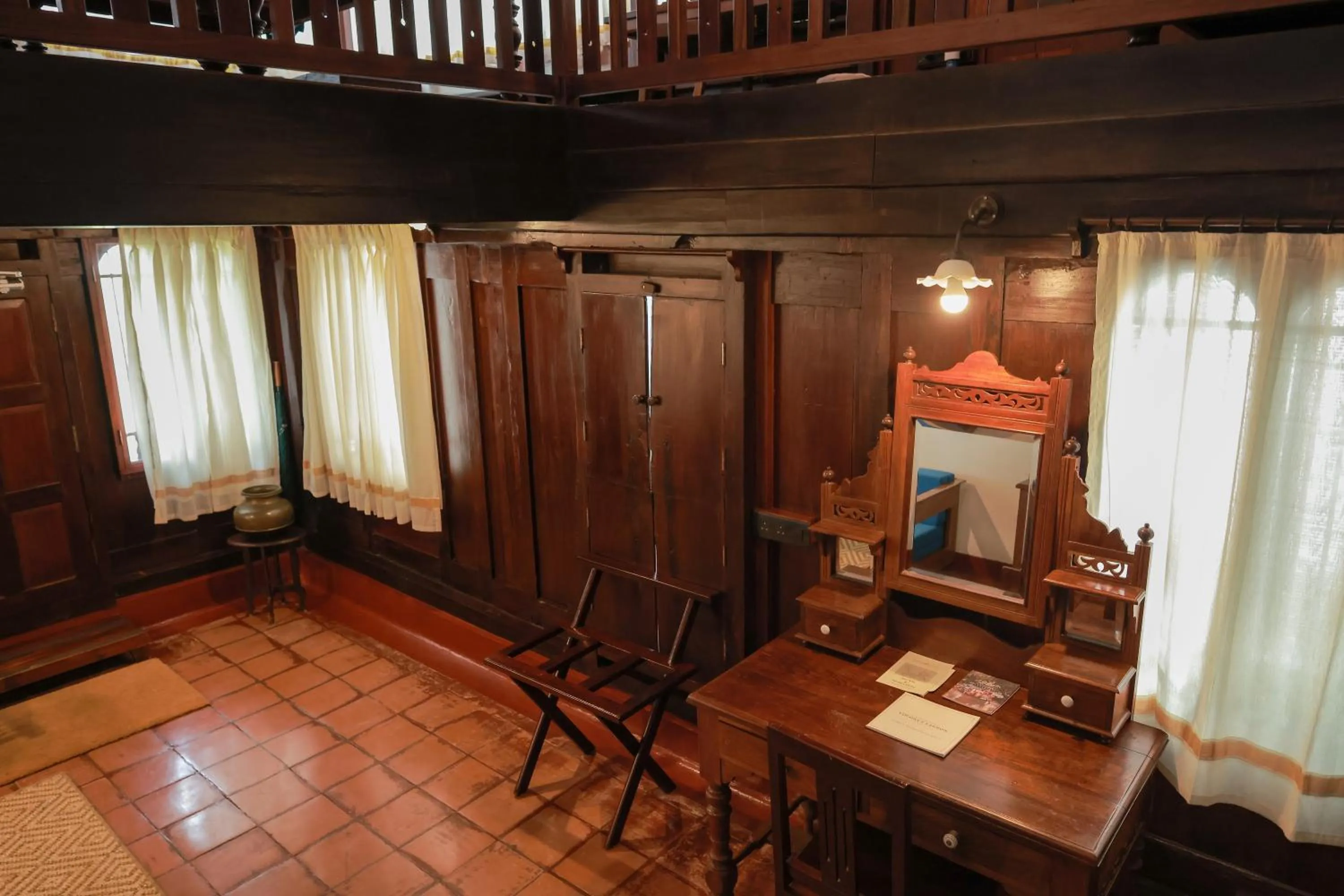 Living room in Coconut Lagoon Kumarakom - A CGH Earth Experience
