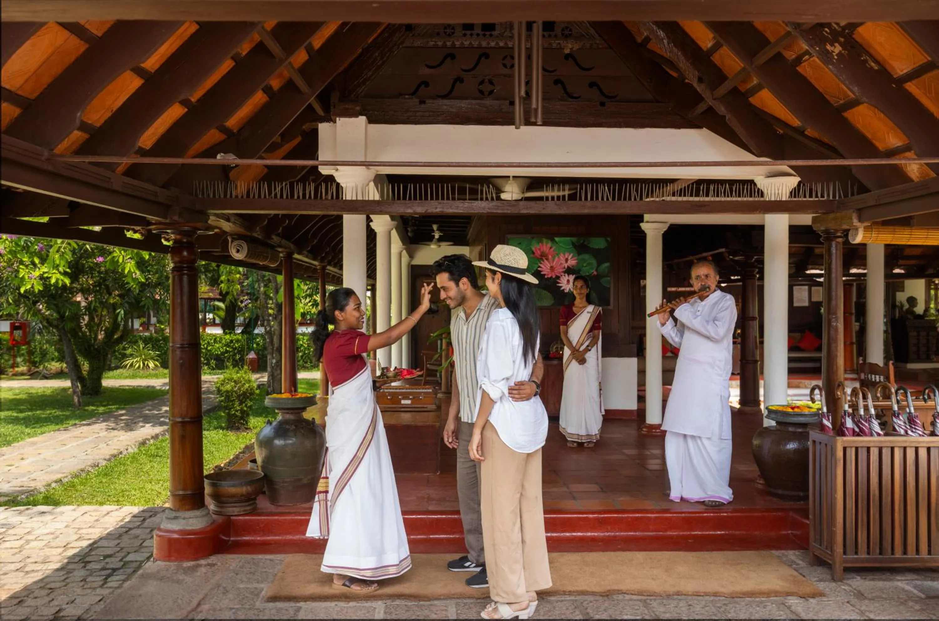 Facade/entrance in Coconut Lagoon Kumarakom - A CGH Earth Experience