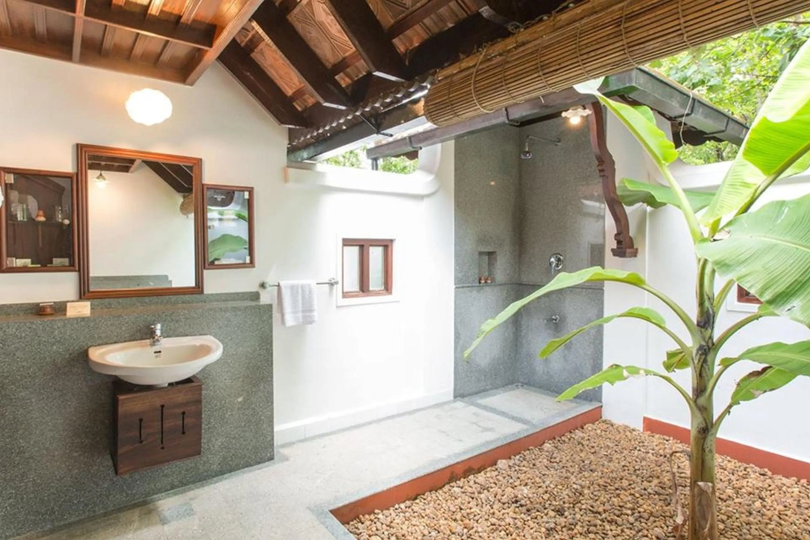 Bathroom in Coconut Lagoon Kumarakom - A CGH Earth Experience