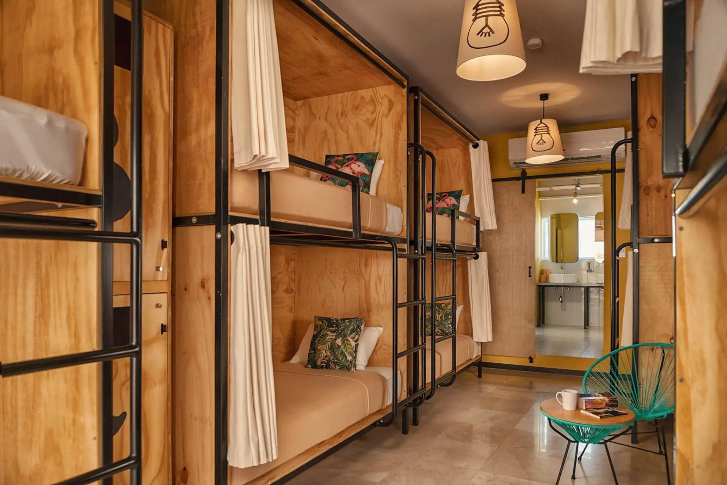 bunk bed in Mayan Monkey Los Cabos - Social Hotel bunk bed in Mayan Monkey Los Cabos - Social Hotel