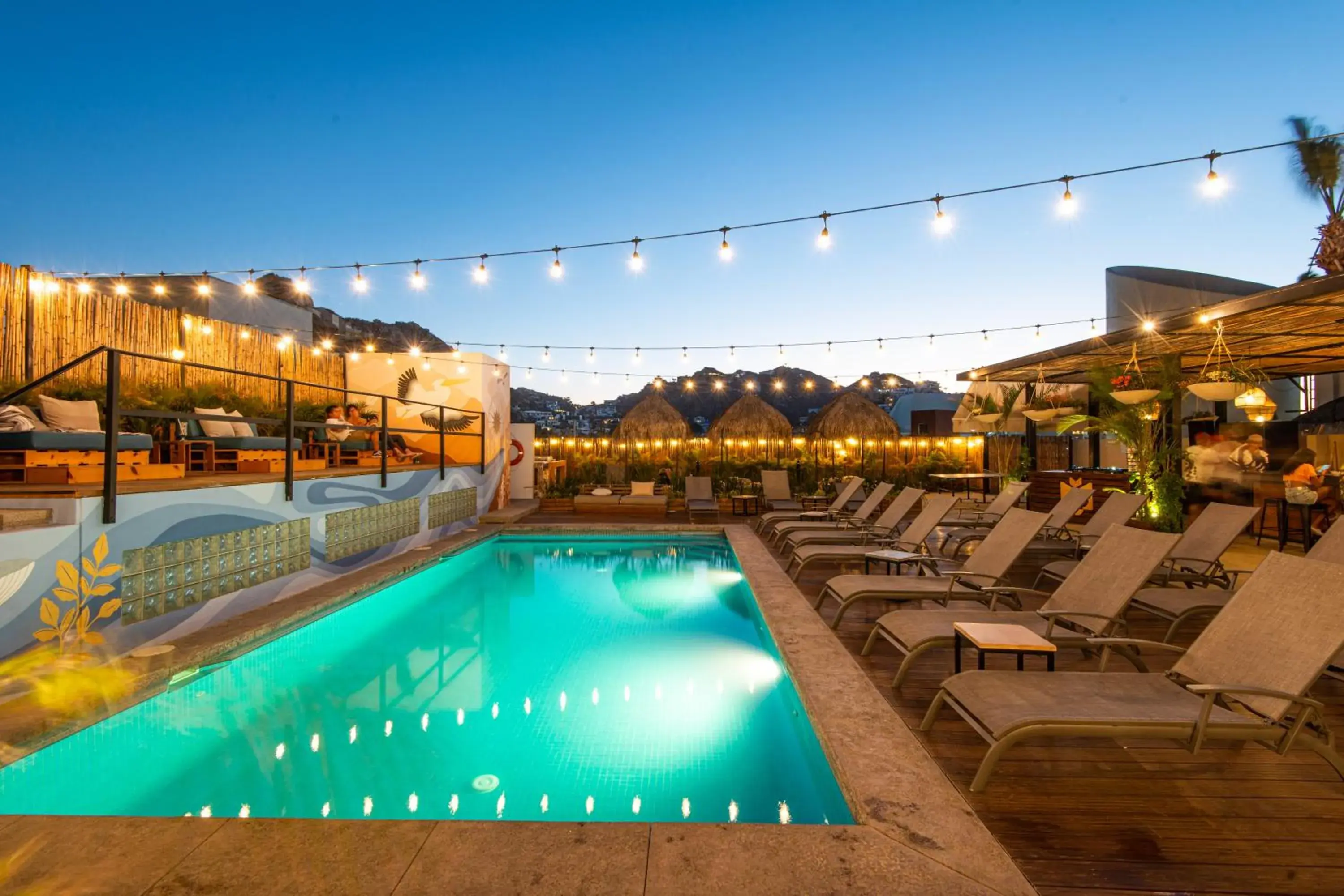 Swimming pool in Mayan Monkey Los Cabos - Social Hotel Swimming pool in Mayan Monkey Los Cabos - Social Hotel