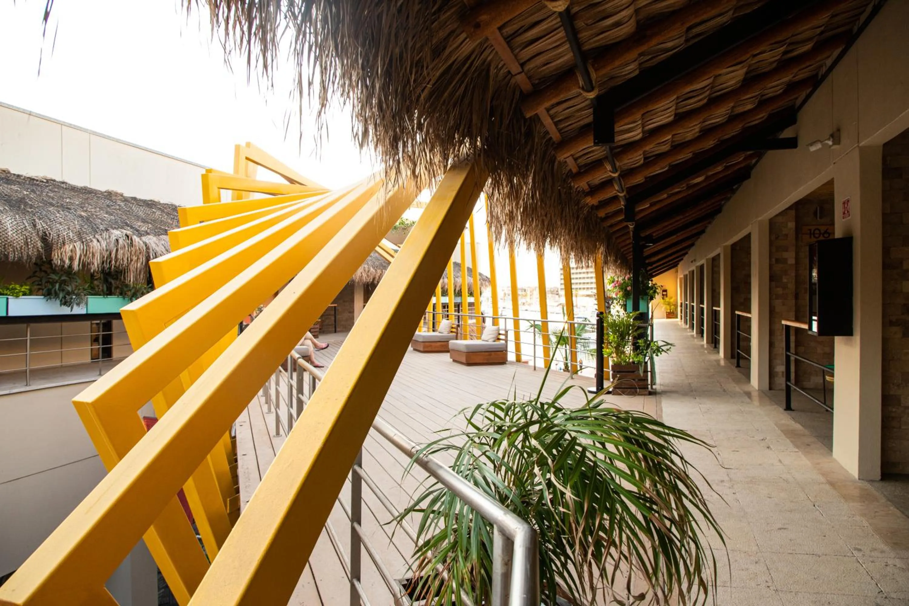 Patio in Mayan Monkey Los Cabos - Social Hotel